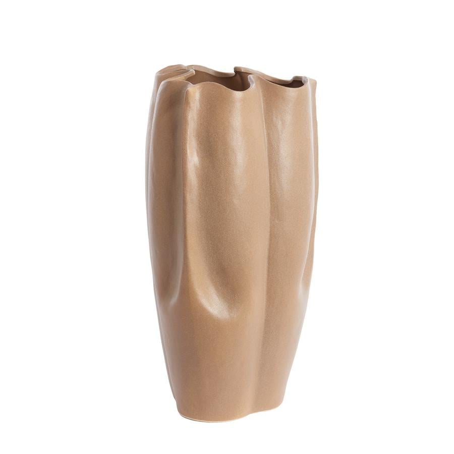 Light&living Vaas deco 28x27,5x56 cm SANGULI keramiek grijs bruin