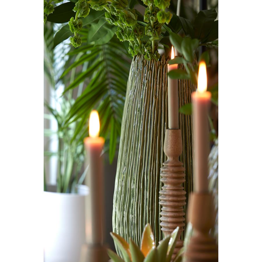 Light&living Vaas deco Ø24,5x52 cm KOPRA keramiek donker groen