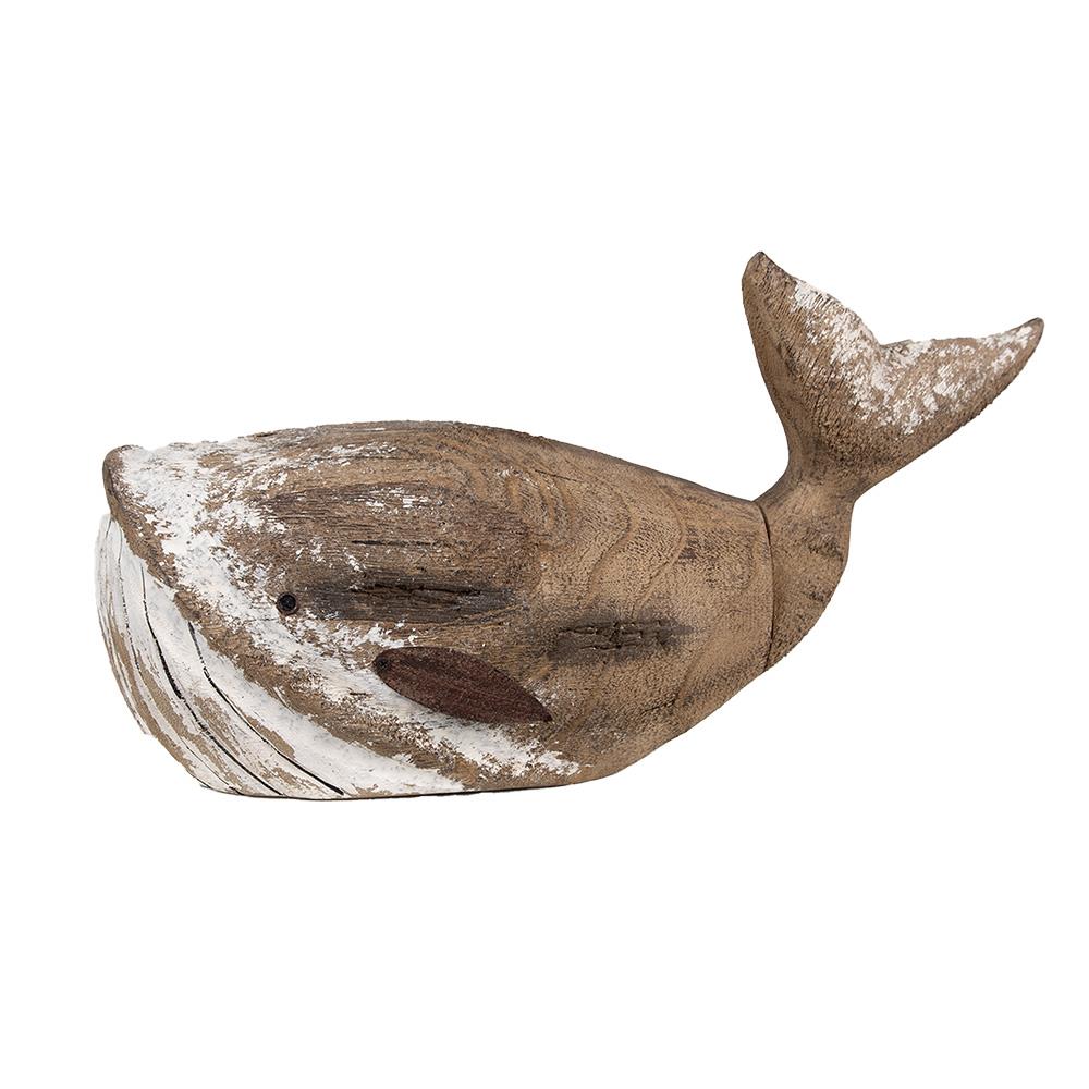 Clayre Eef Decoratie Beeld Walvis 21 Cm Bruin Wit Hout Kopen Shop Bij Vtwonen By FonQ