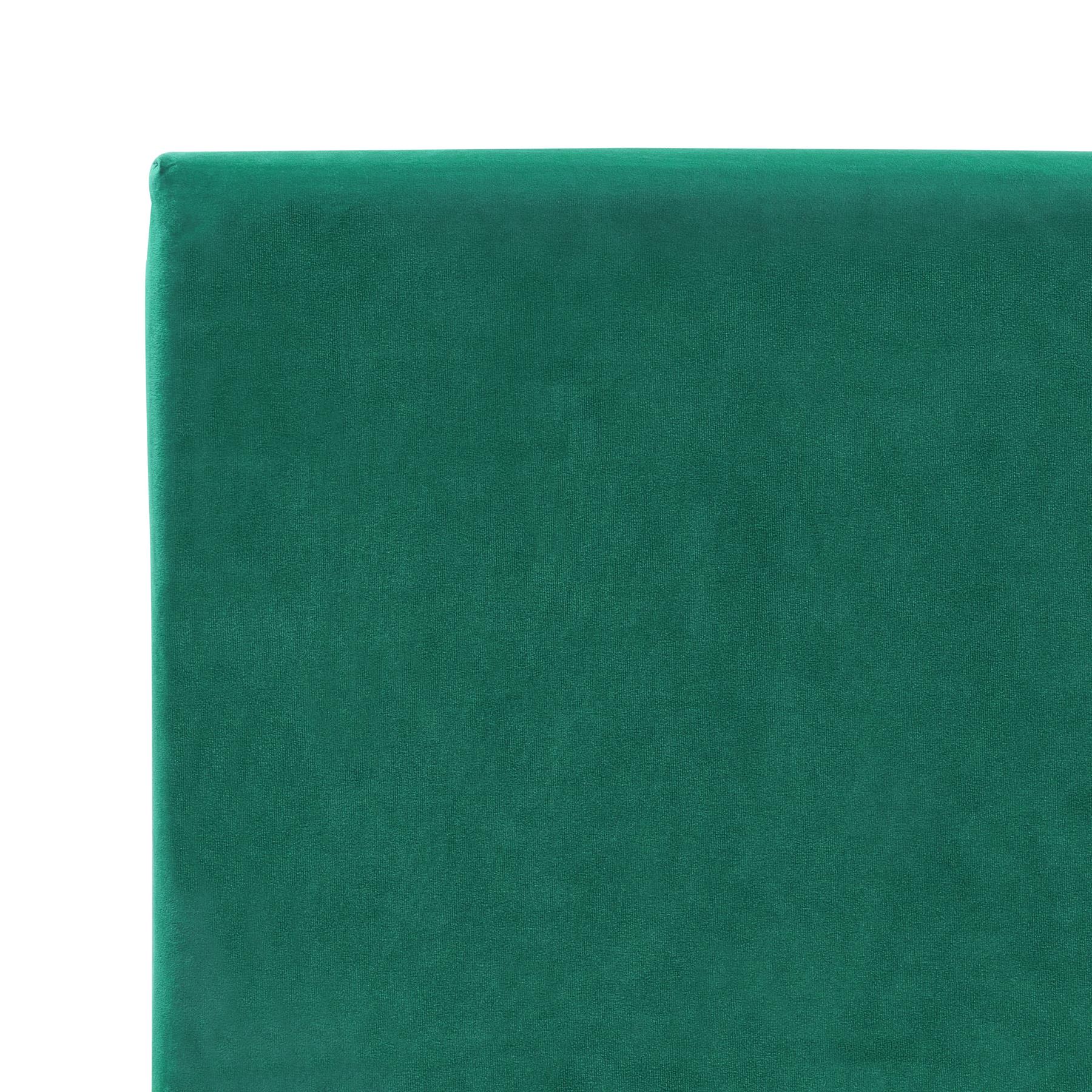 Beliani - FITOU - Bekleding bed - Donkergroen - 90 x 200 cm - Fluweel