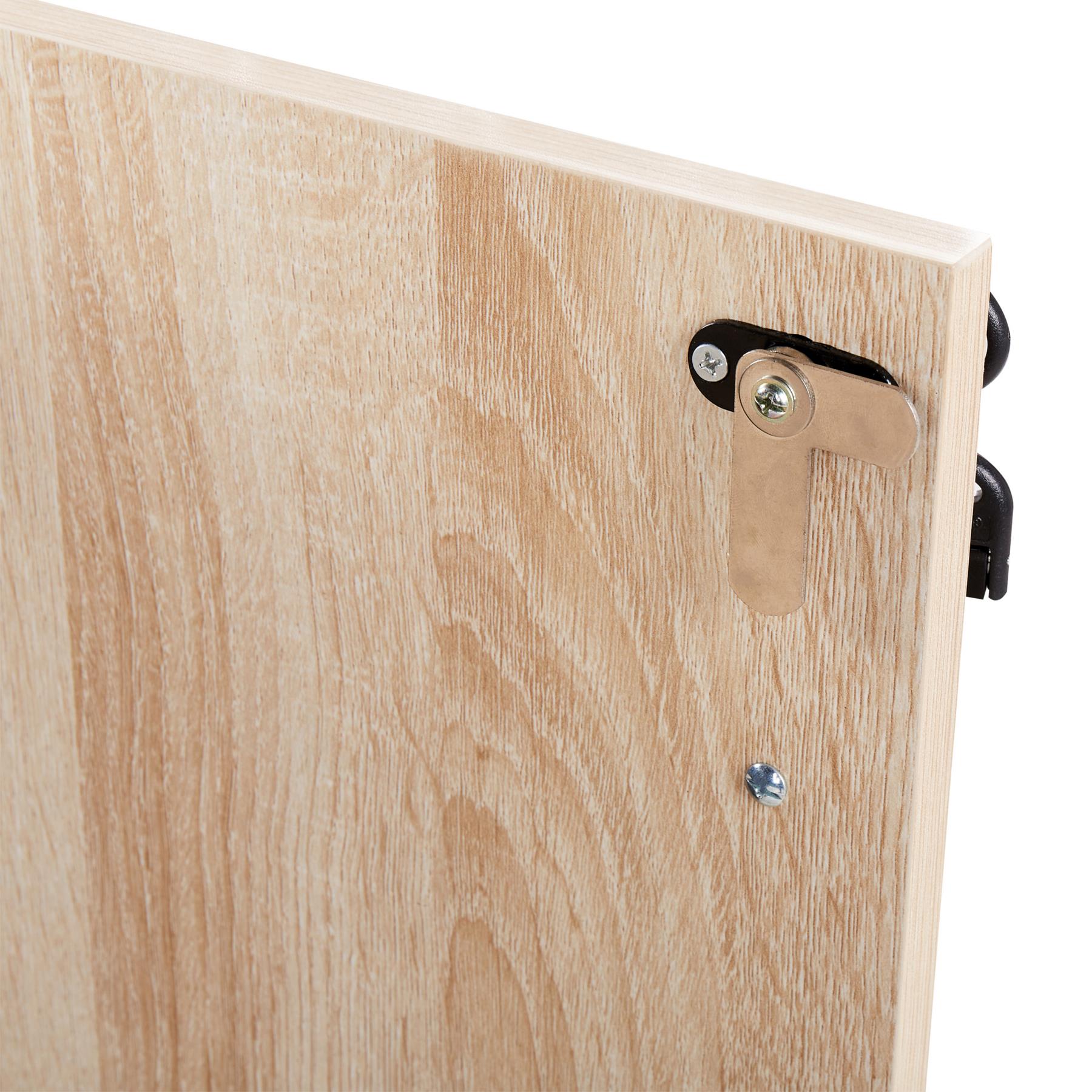 Beliani - ZEHNA - Sideboard 2 deuren - Lichthout|Zwart - Vezelplaat