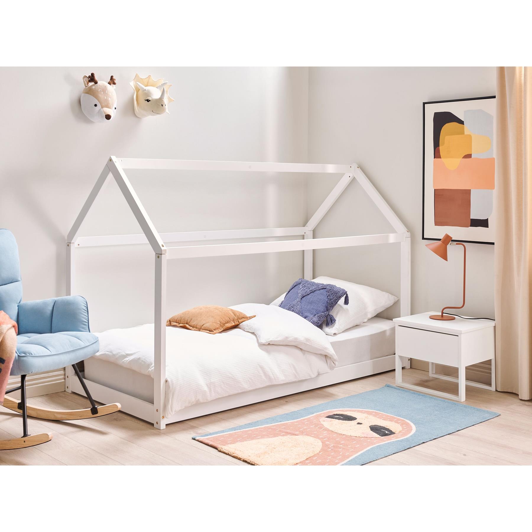 Beliani - TOSSE - Kinderbed - Wit - 90 x 200 cm - Hout
