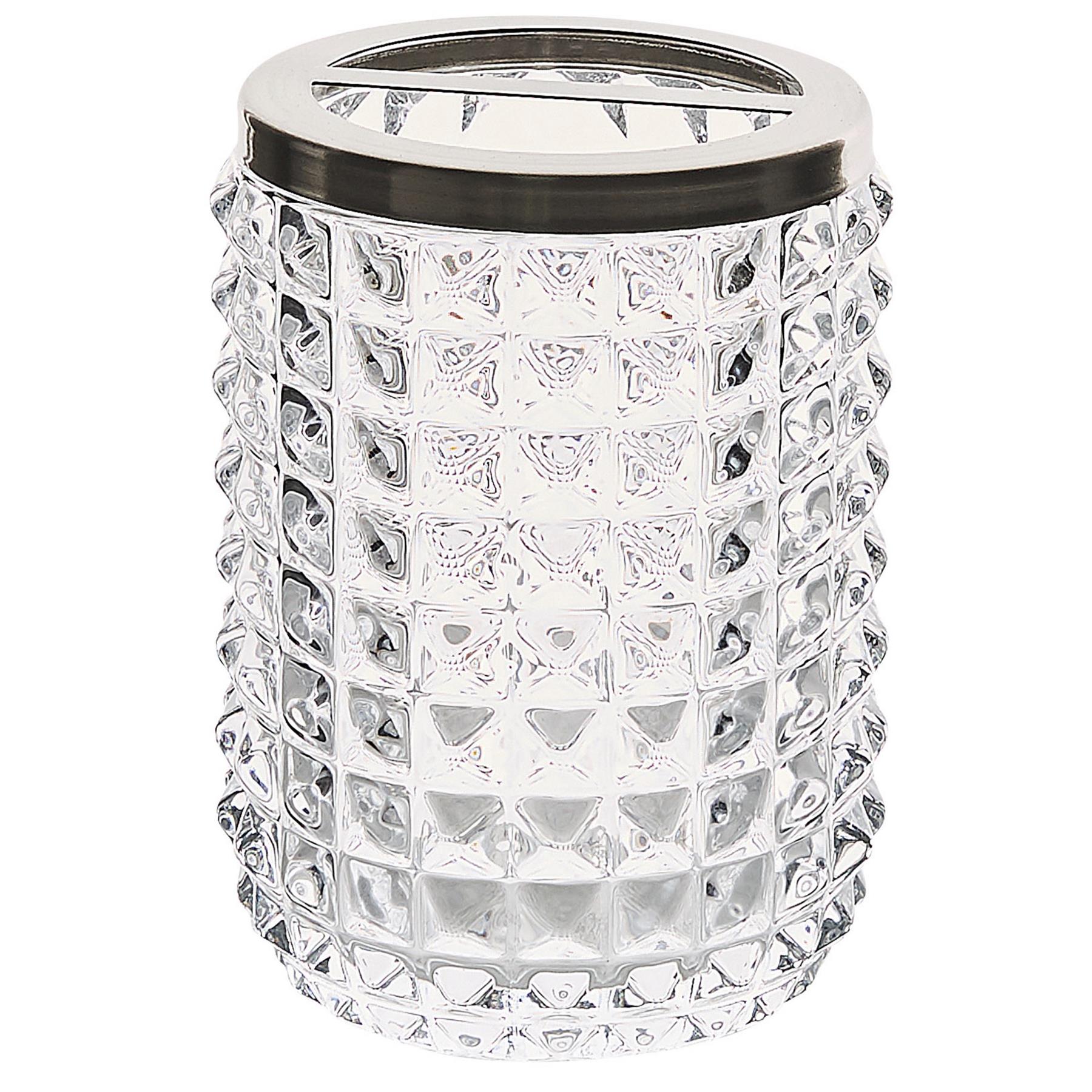 Beliani - TAPIA - Badkamerset - Zilver - Glas