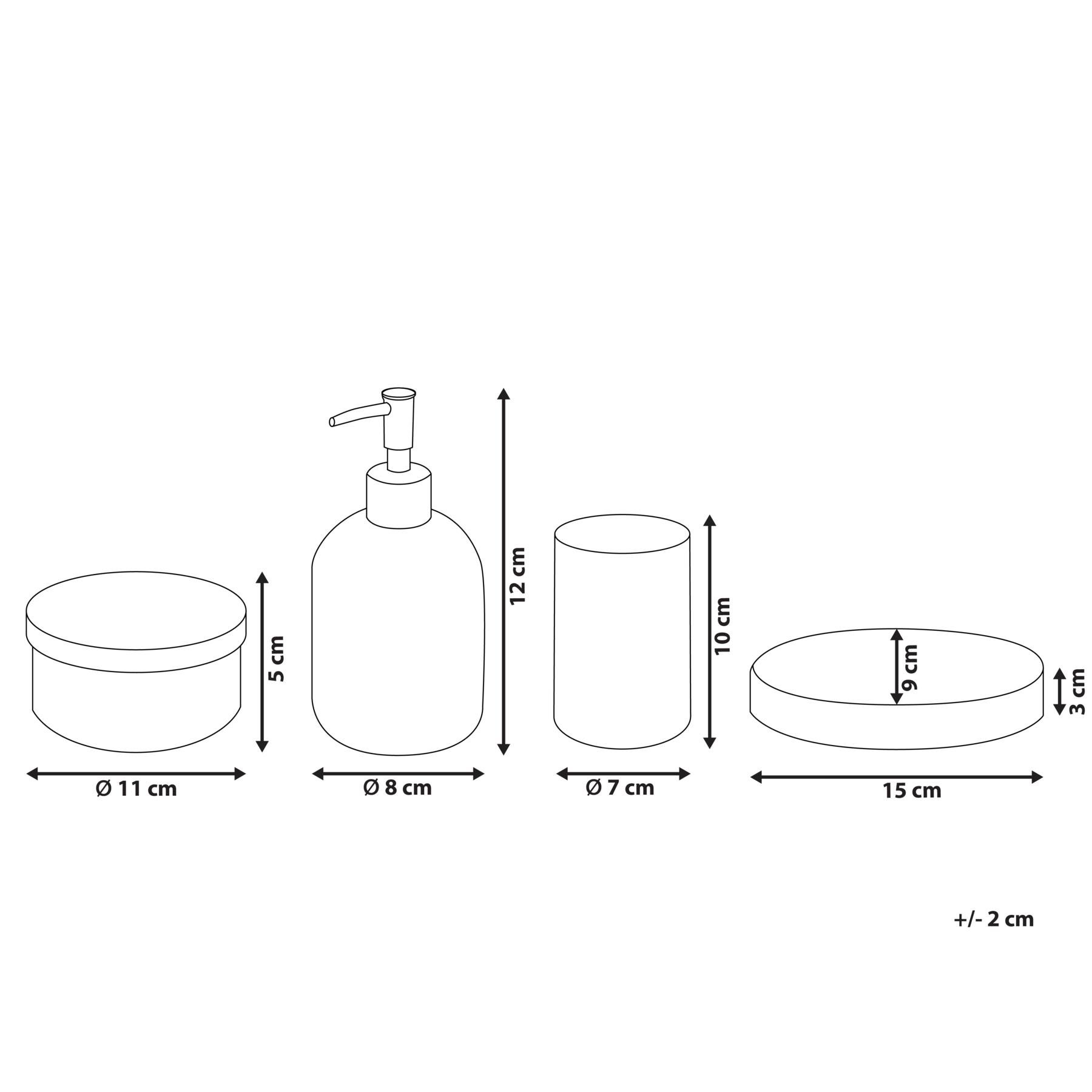 Beliani - TELMA - Badkamerset - Paars - Glas