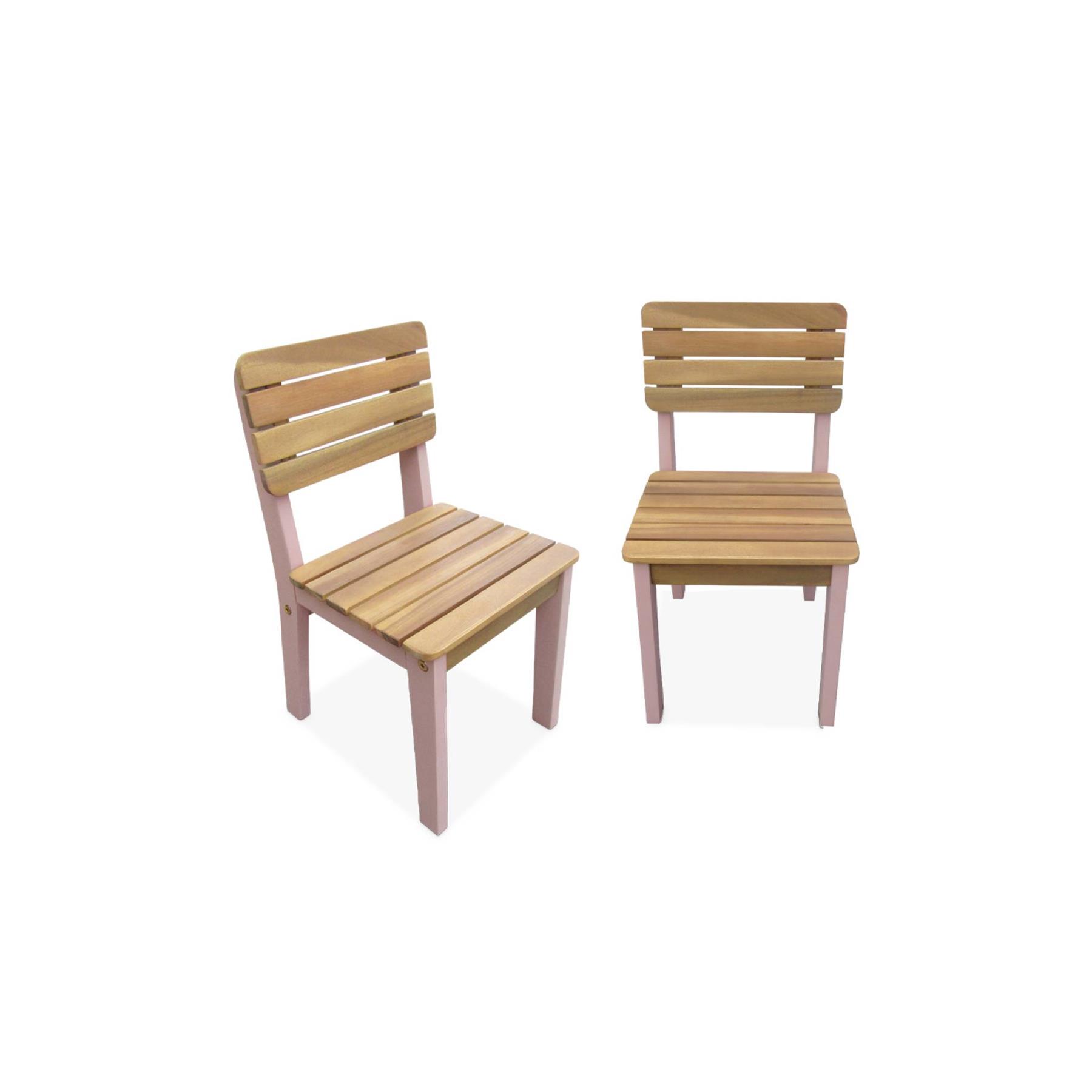 sweeek - Houten kinderstoel, binnen|buiten (set van 2)
