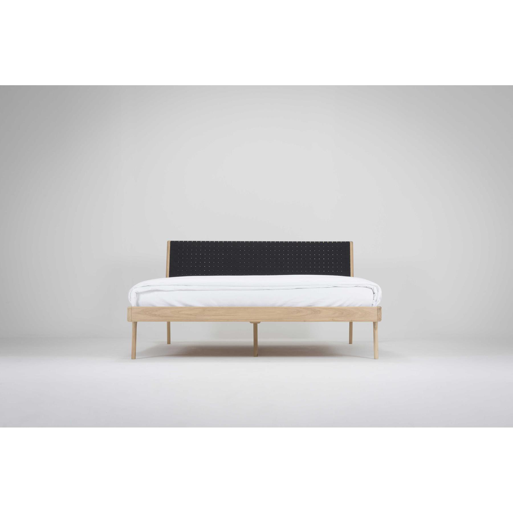 Gazzda Fawn bed 160x200 cotton webbing white