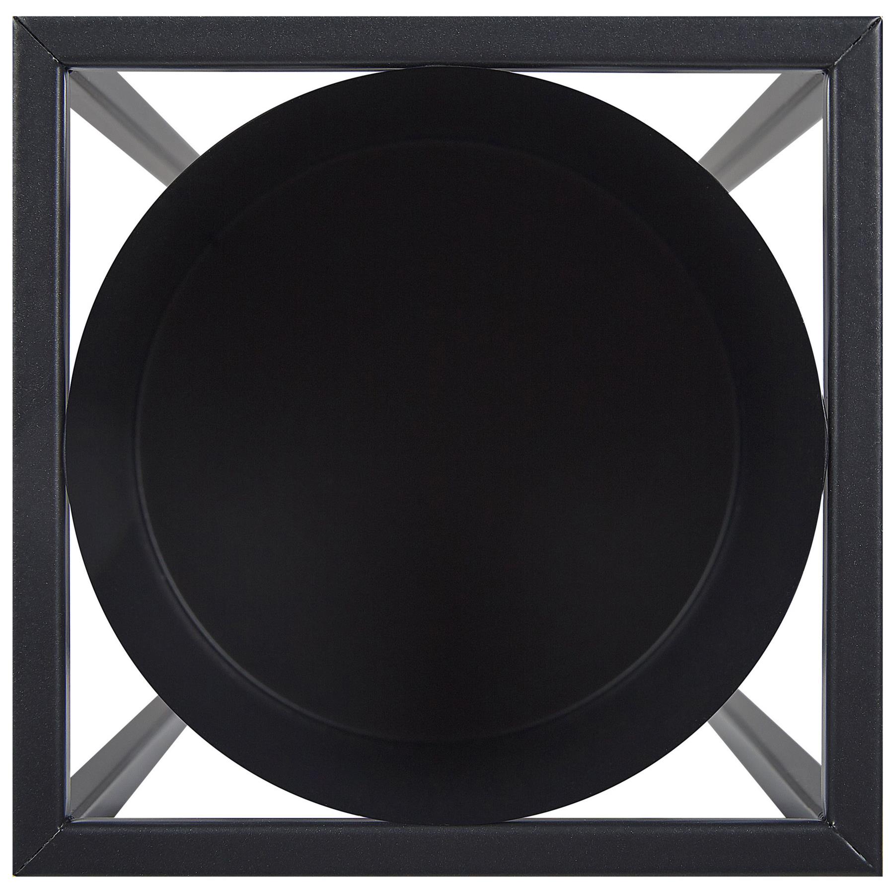 Beliani - IDRA - Bloempot - Zwart - 15 cm - IJzer