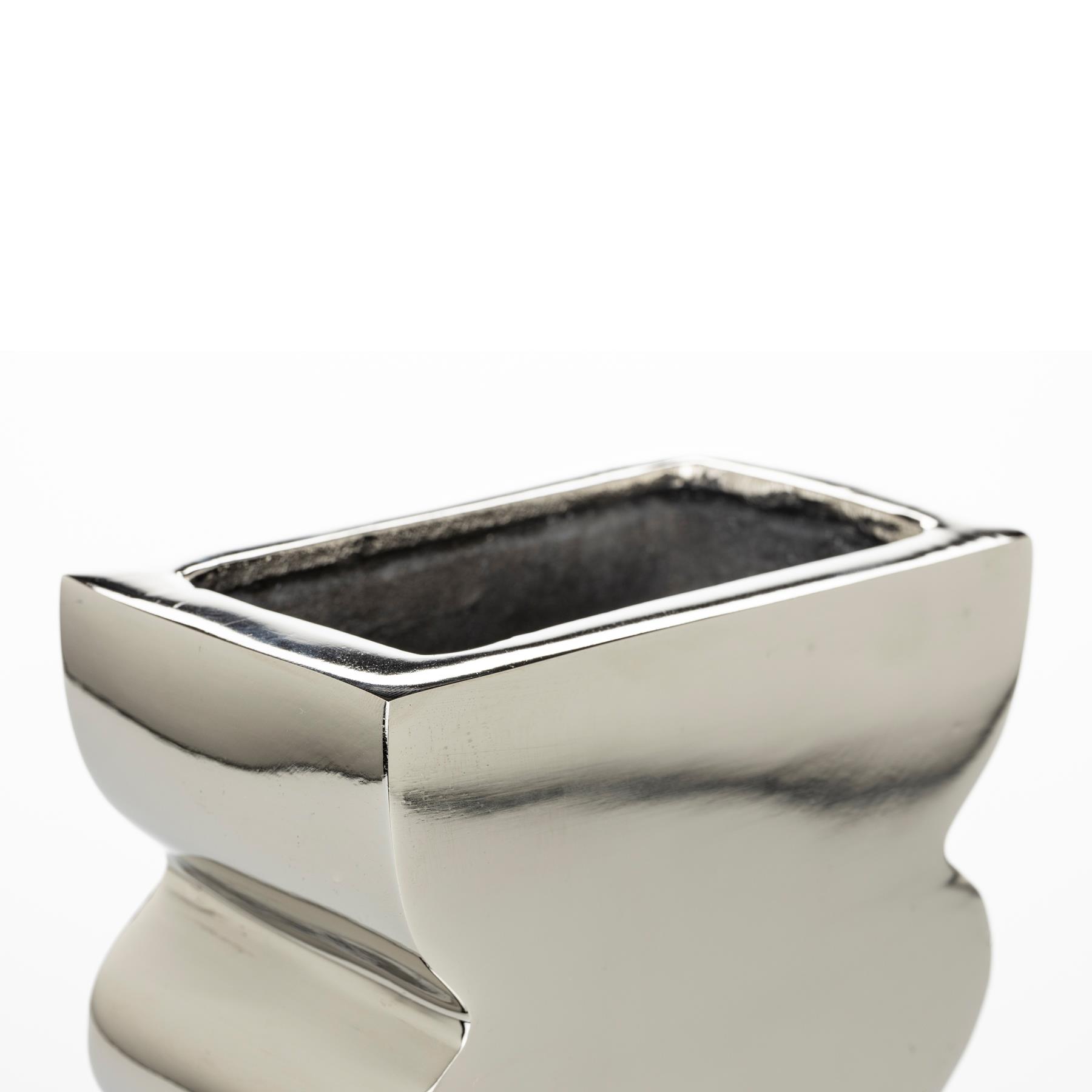 Zuiver Curves Vaas L - Shiny Silver