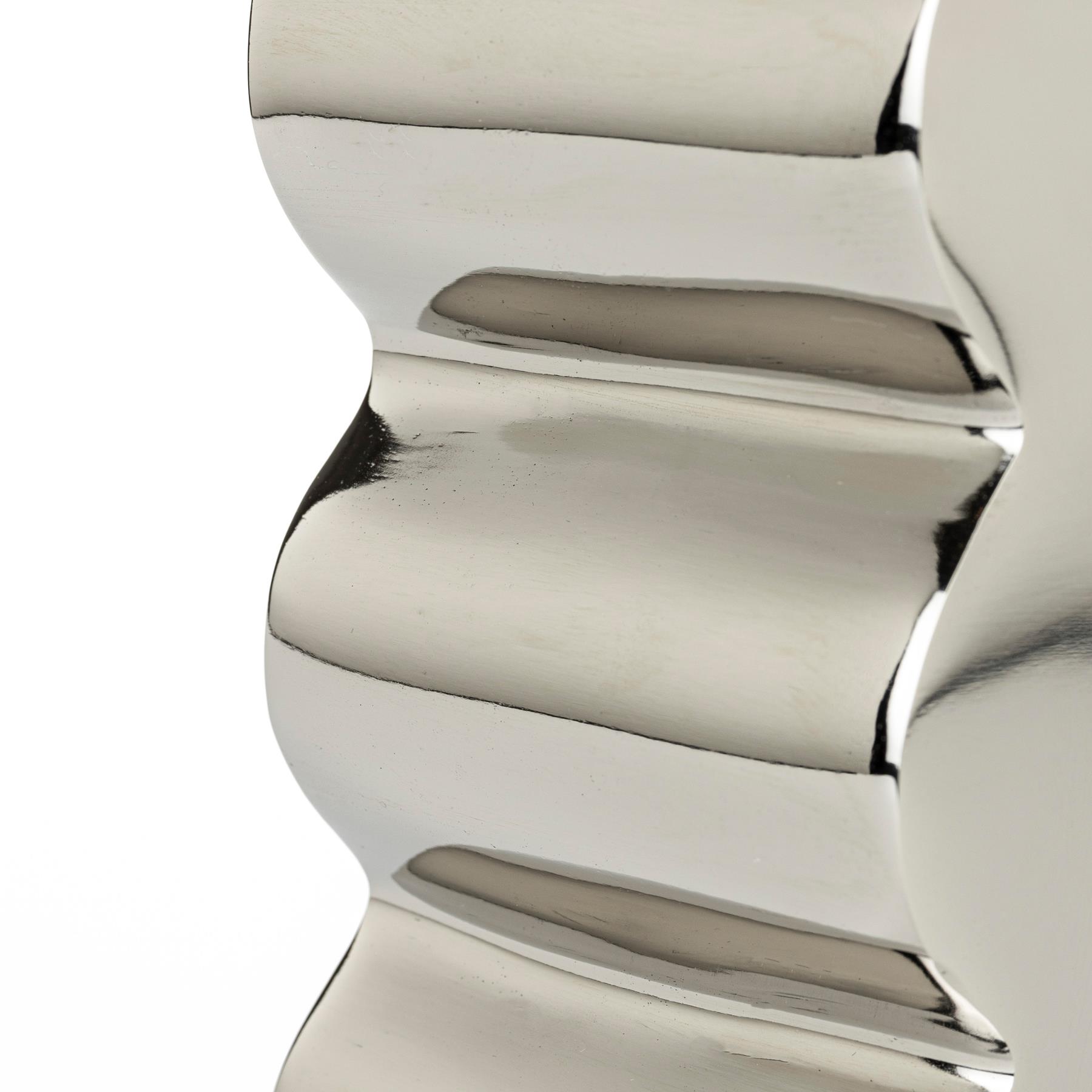 Zuiver Curves Vaas L - Shiny Silver