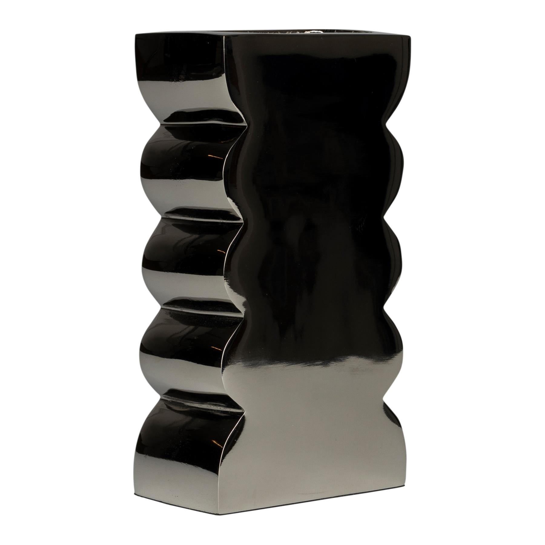 Zuiver Curves Vaas L - Shiny Silver
