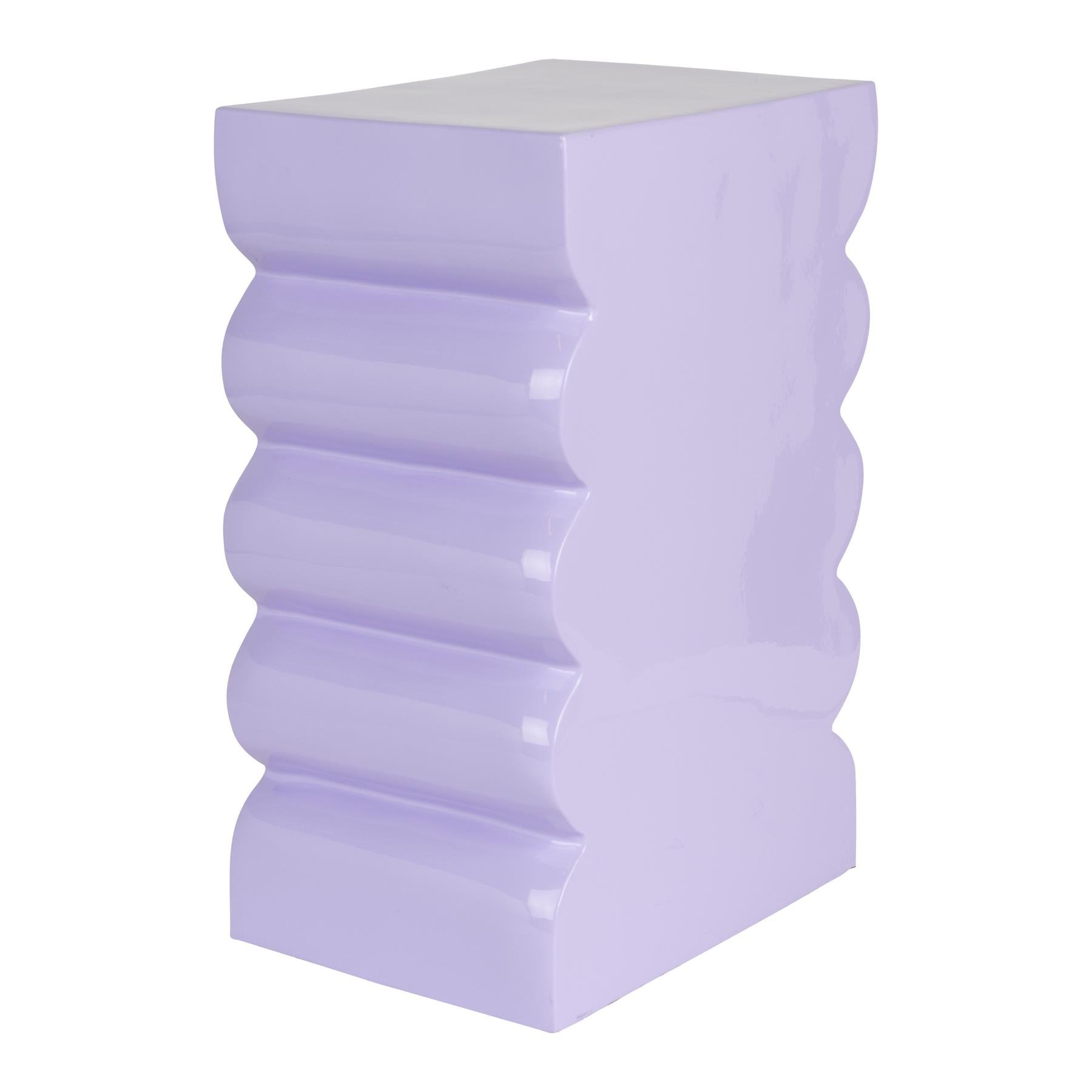 Zuiver Curves Kruk H 45 cm - Shiny Lilac