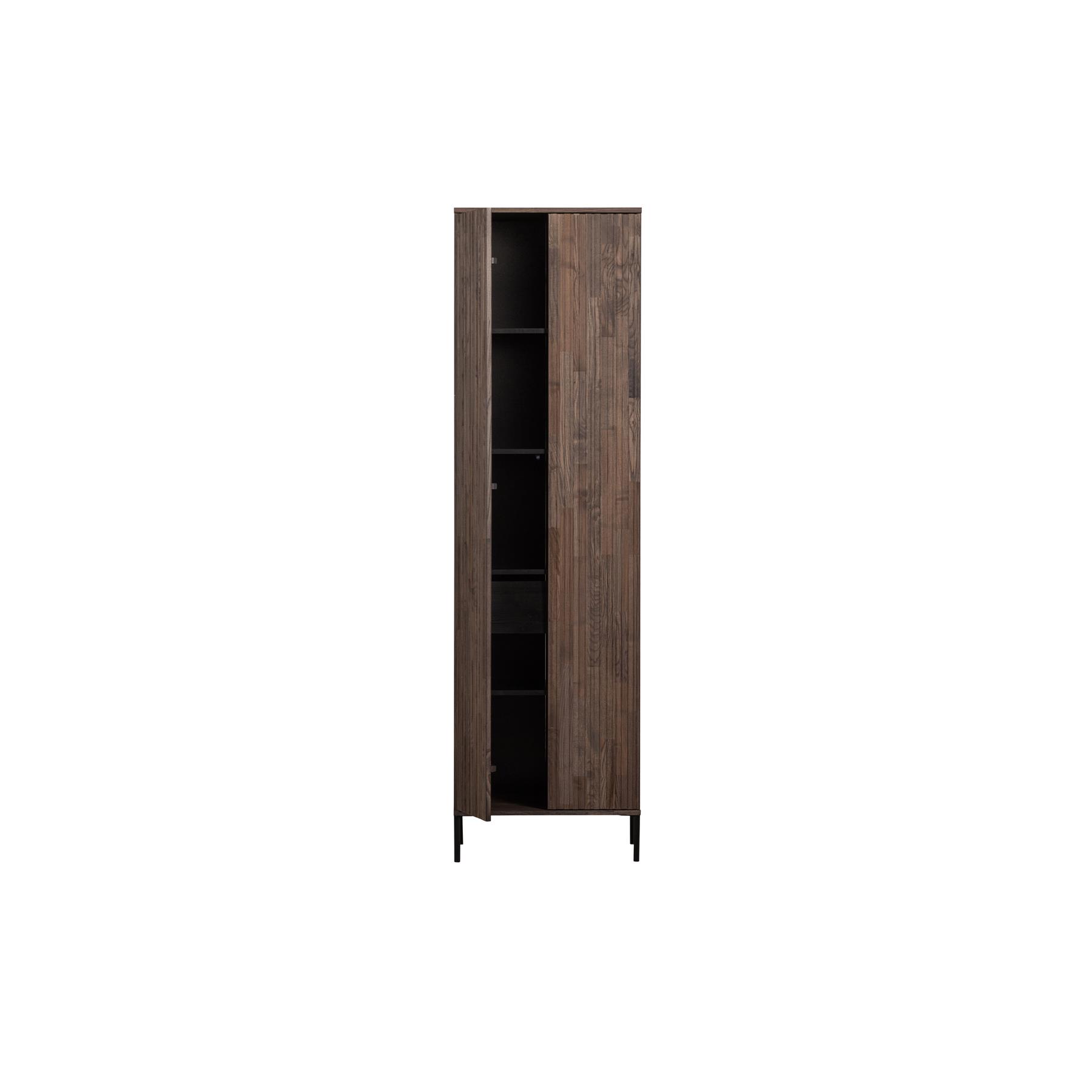 WOOOD Exclusive New Gravure Hoge Opbergkast B 60 cm - Essen - Espresso 