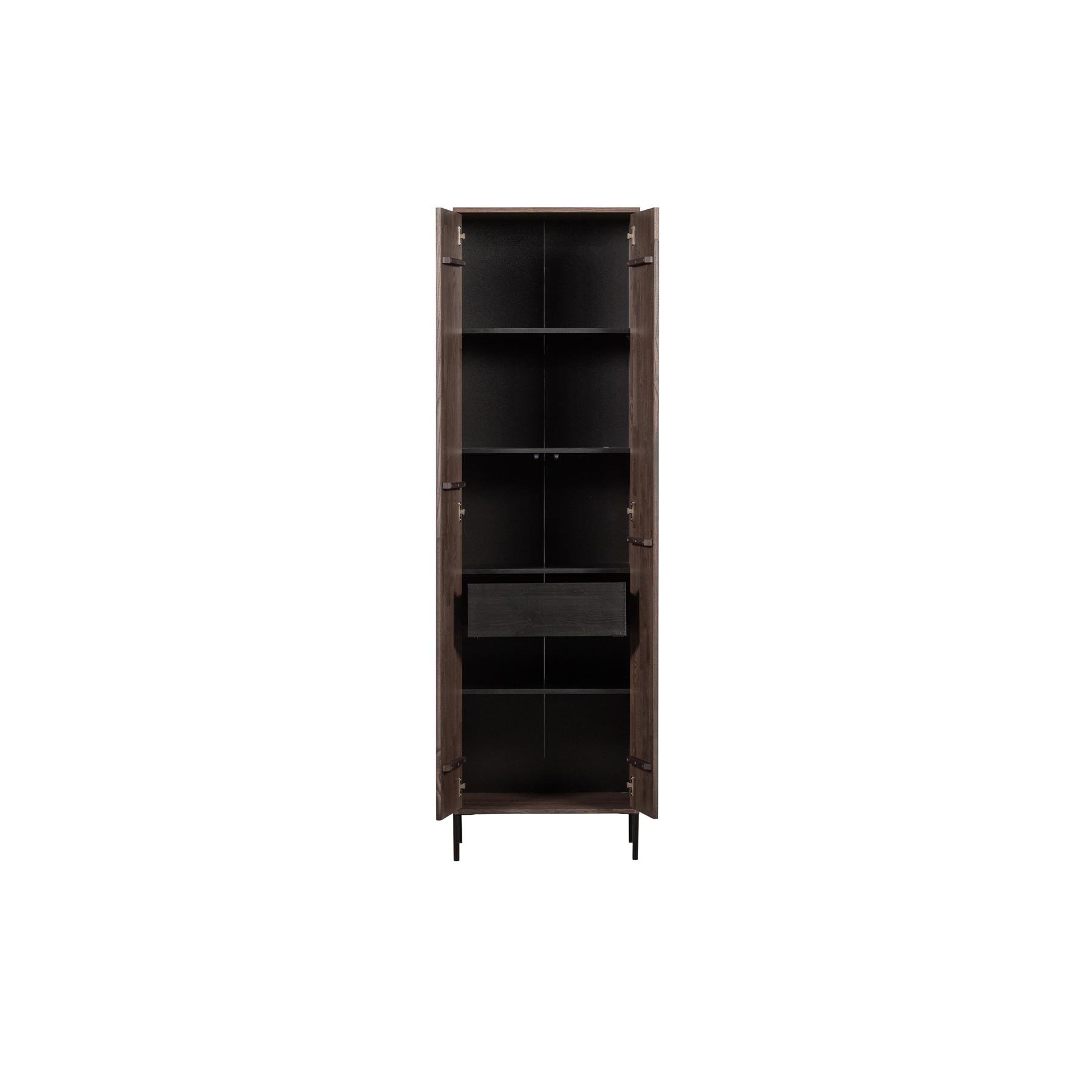 WOOOD Exclusive New Gravure Hoge Opbergkast B 60 cm - Essen - Espresso 