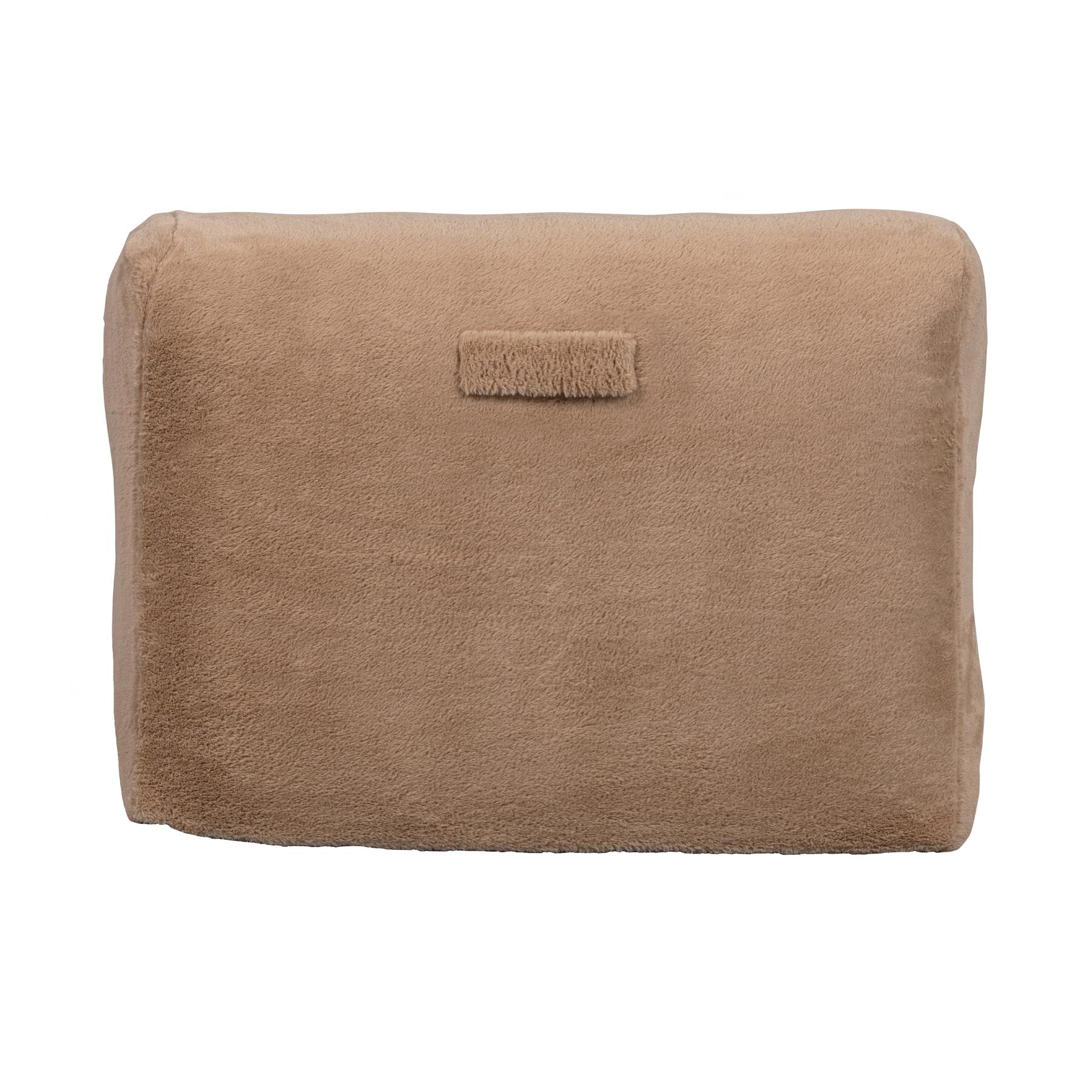 WOOOD Pieke Opblaasbare Fauteuil - Pluche - Zand - 70x87x90