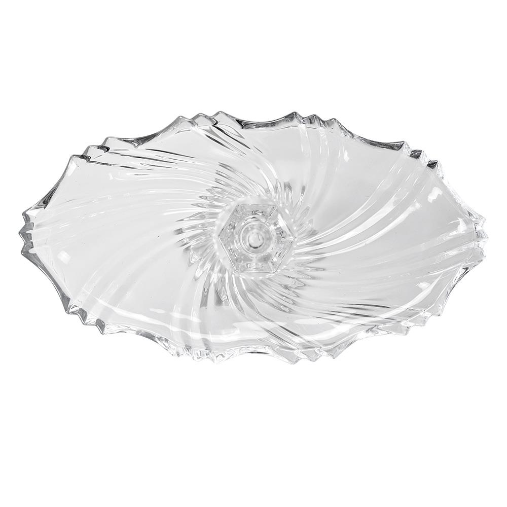 Clayre & Eef Fruitschaal  36x20x13 cm Transparant Glas Serveerschaal
