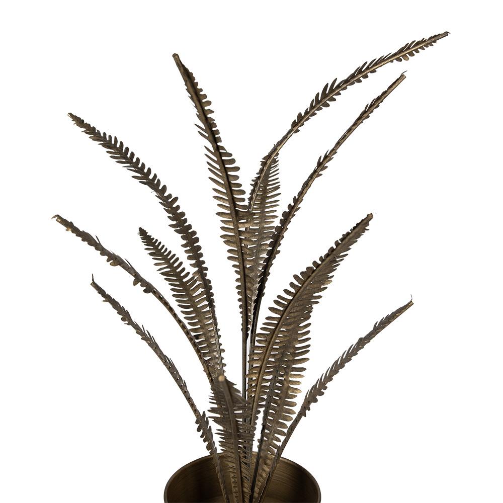 Clayre & Eef Kunstplant  63 cm Goudkleurig Ijzer Decoratie plant
