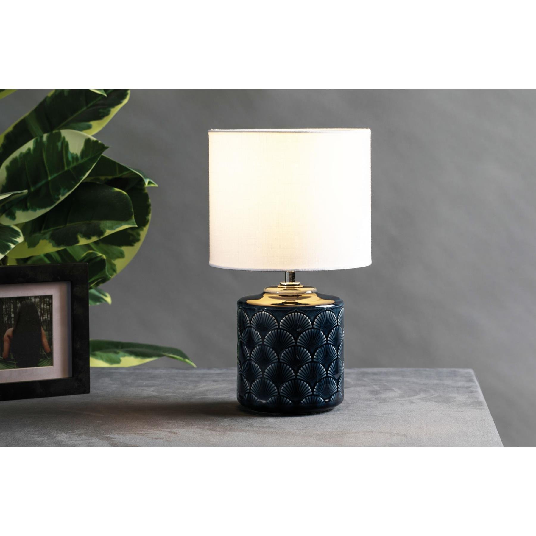 Pauleen Glowy Midnight Tafellamp blue ceramic.