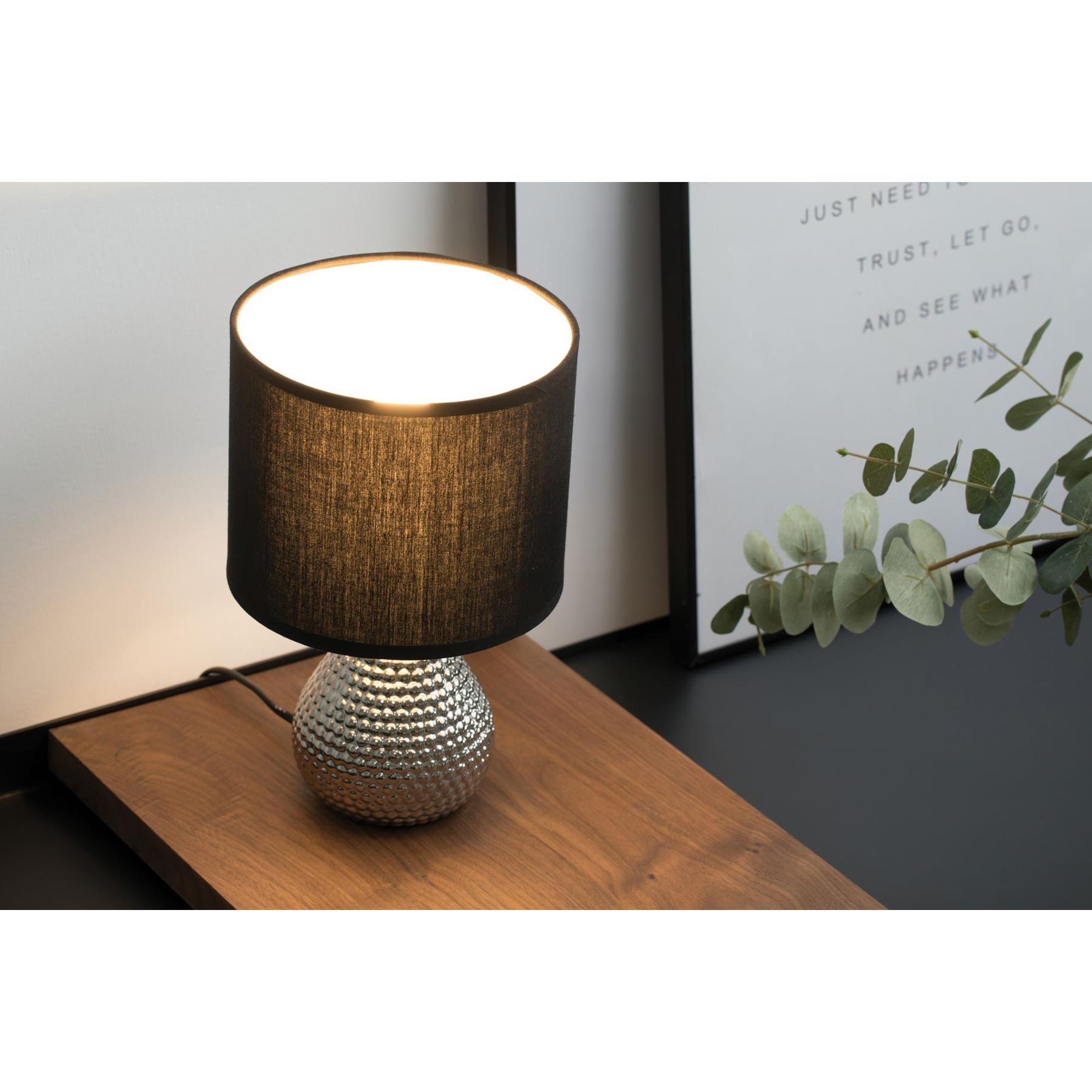 Pauleen SipofSilver Tafellamp blacksilver ceramic.