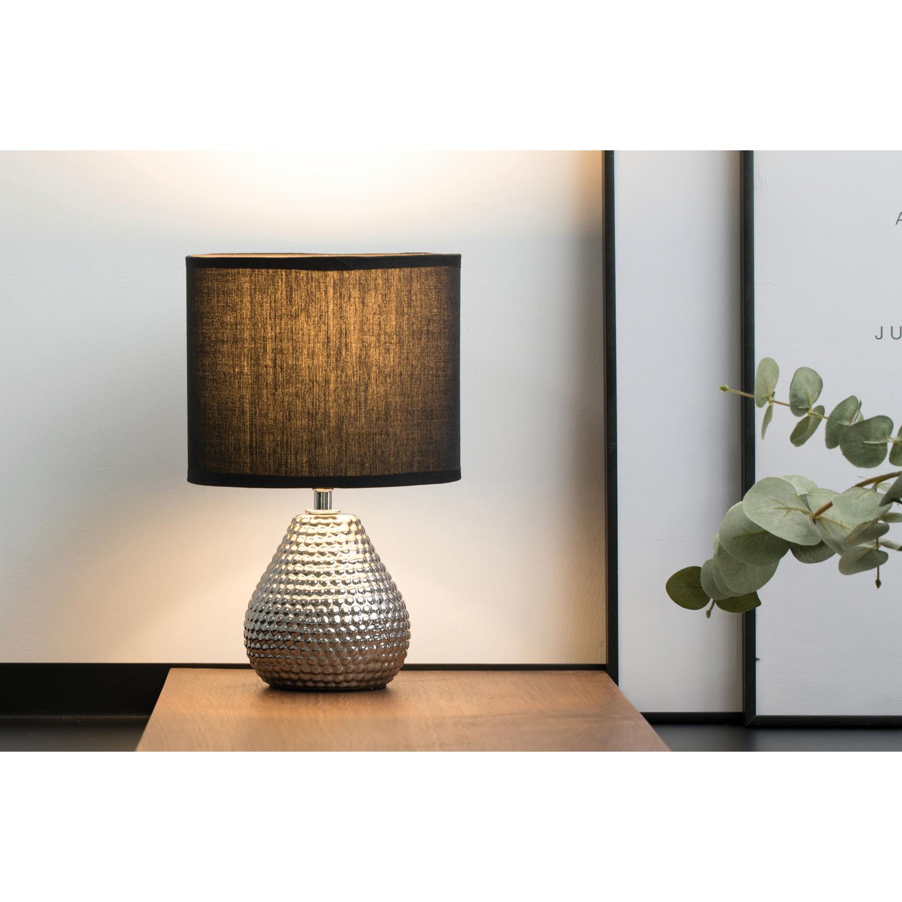 Pauleen SipofSilver Tafellamp blacksilver ceramic.