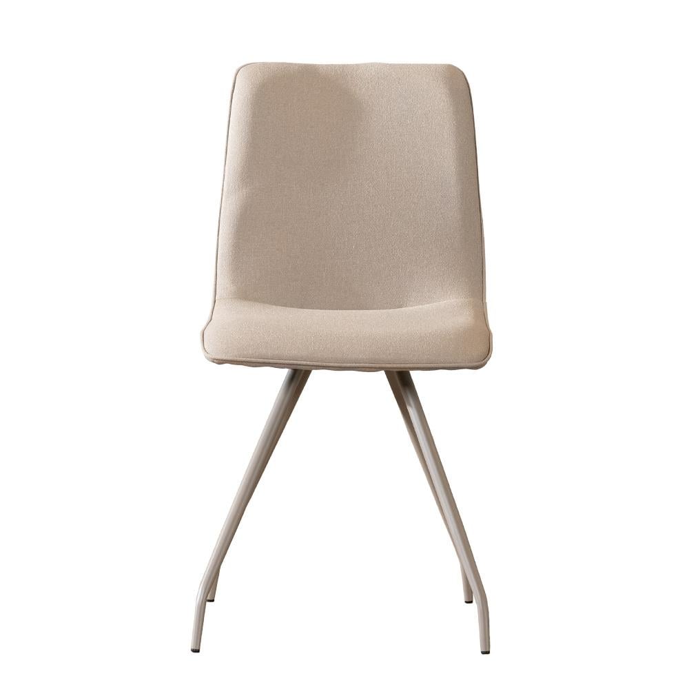 Bronx71 Scandinavische eetkamerstoel Pippi taupe gerecyclede stof