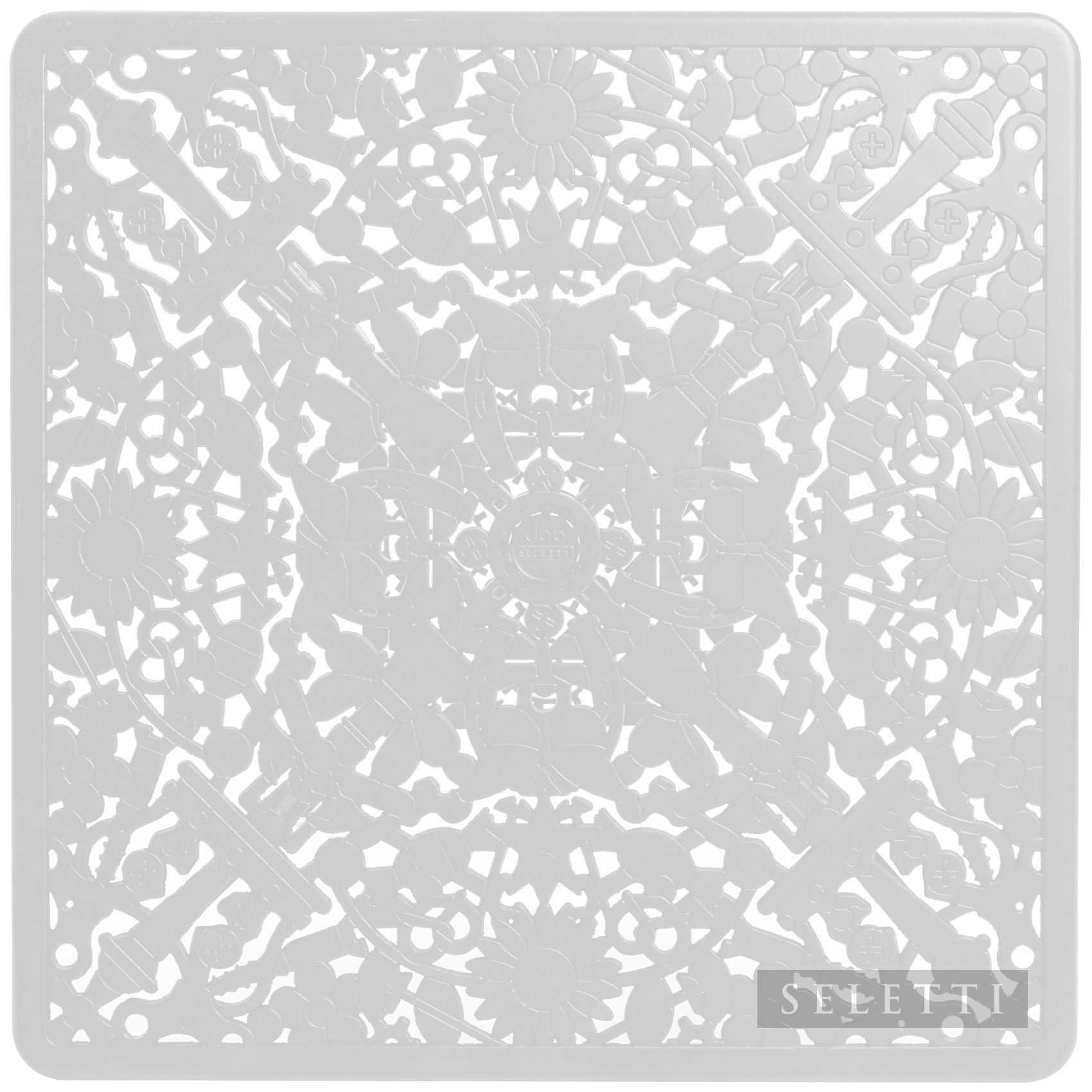 Seletti Industry Garden tuintafel vierkant 70x70 wit