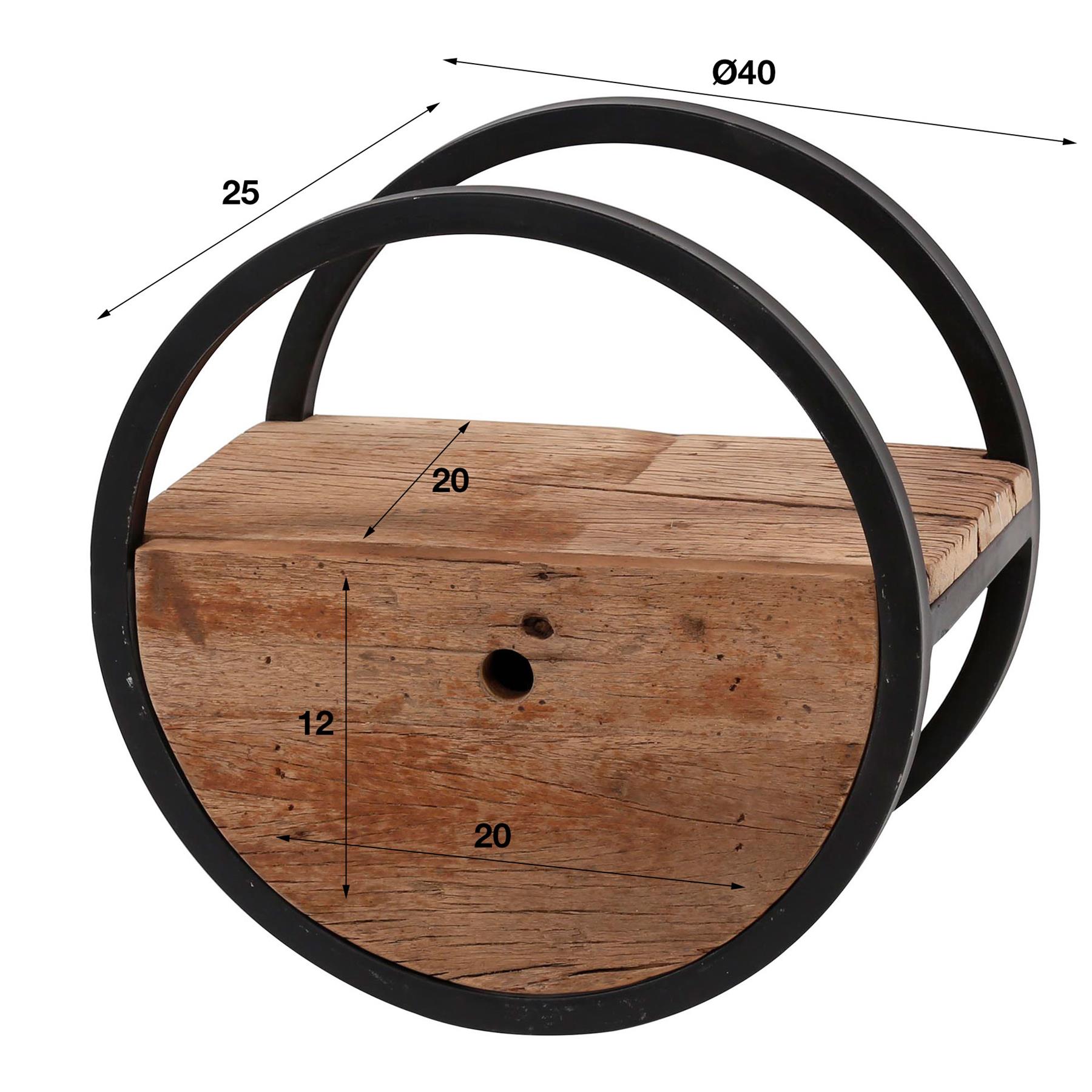AnLi Style Wandschap circular Ø40 met lade