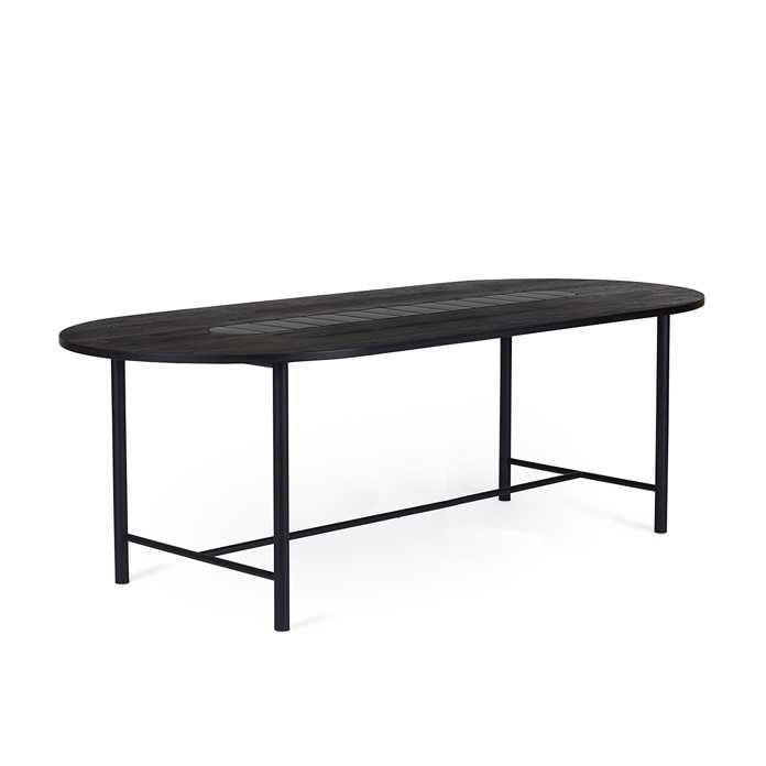 Warm Nordic Be My Guest tafel 220 geolied eiken met geel detail