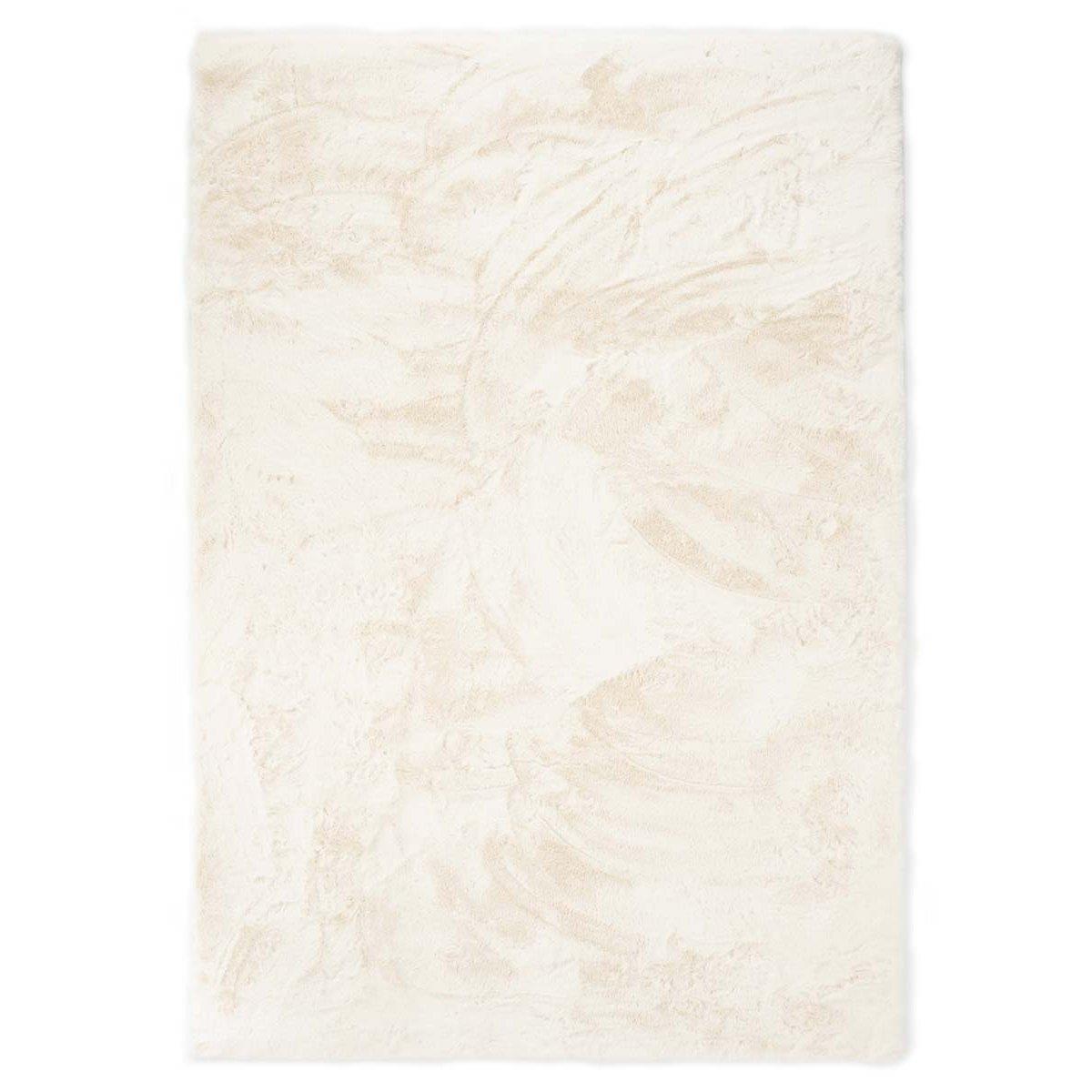 Tapeso Zacht hoogpolig vloerkleed - Comfy plus - wit - 200x290 cm