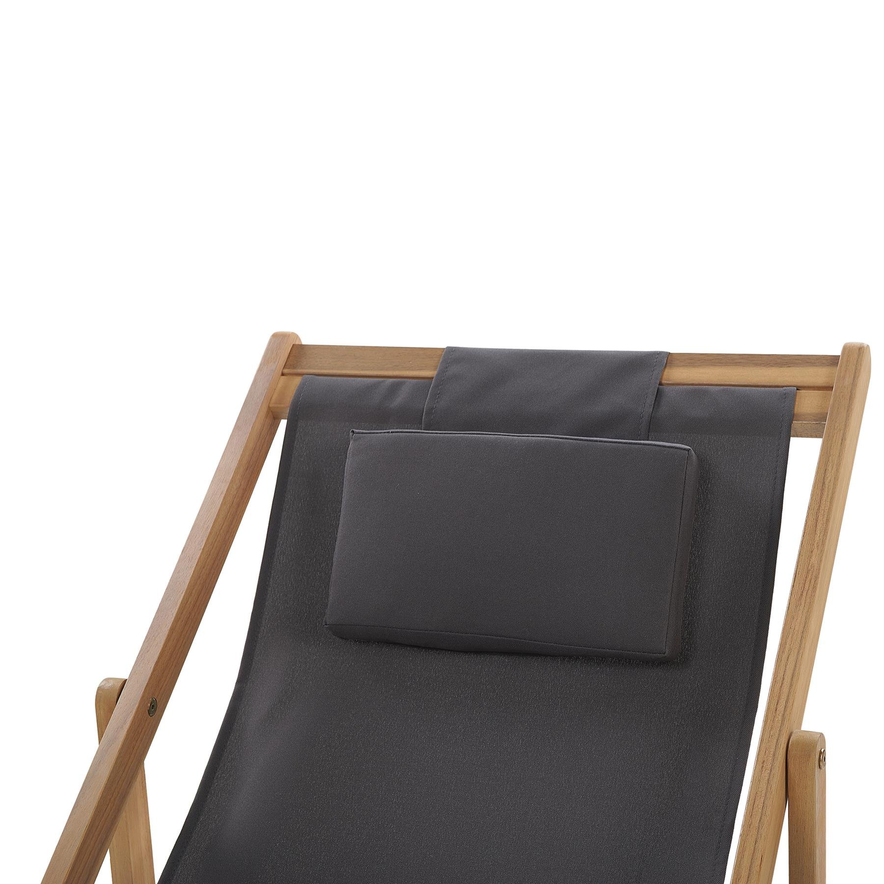 Beliani - AVELLINO - Strandstoel - Grijs - Polyester