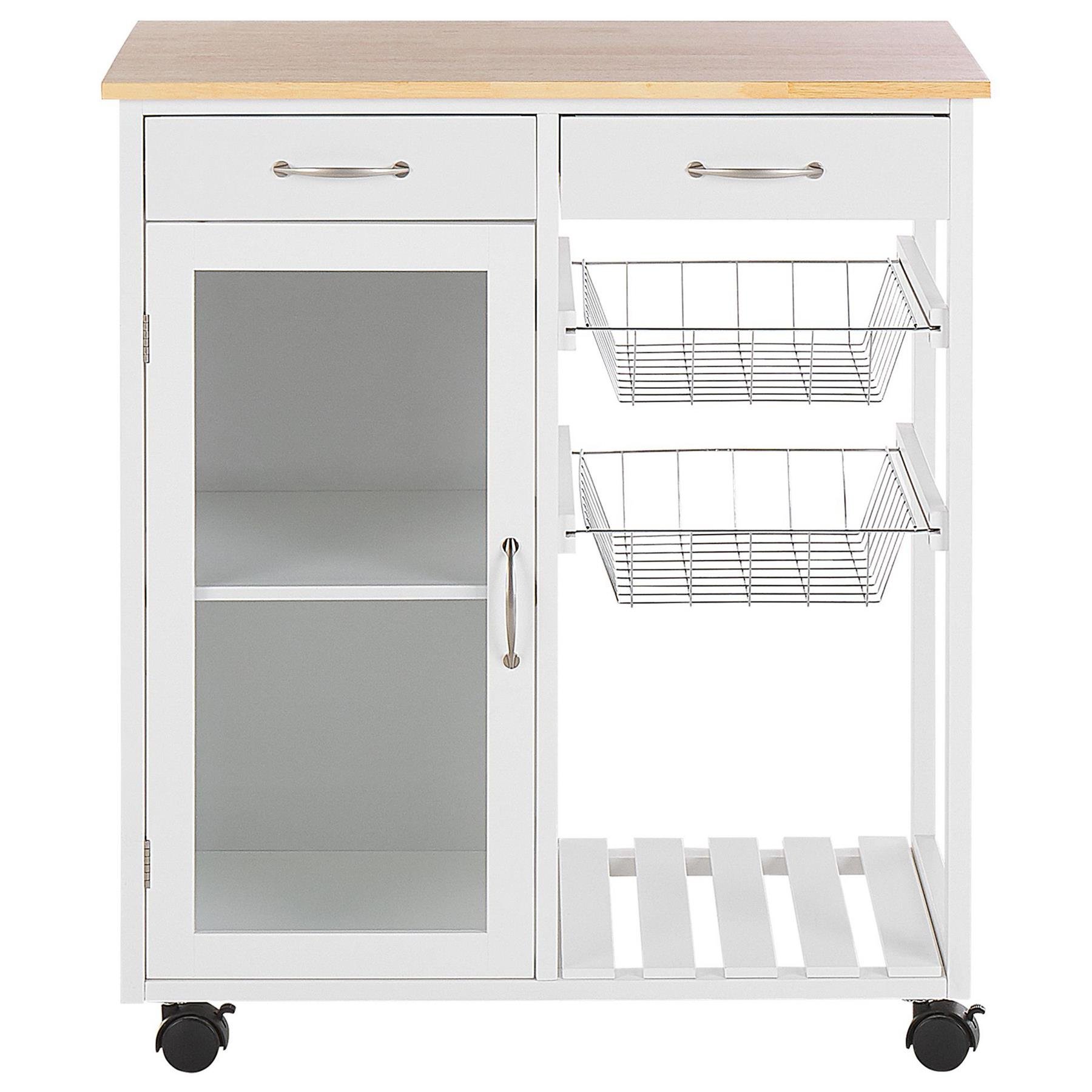 Beliani - BOVES - Keukentrolley - Wit - MDF