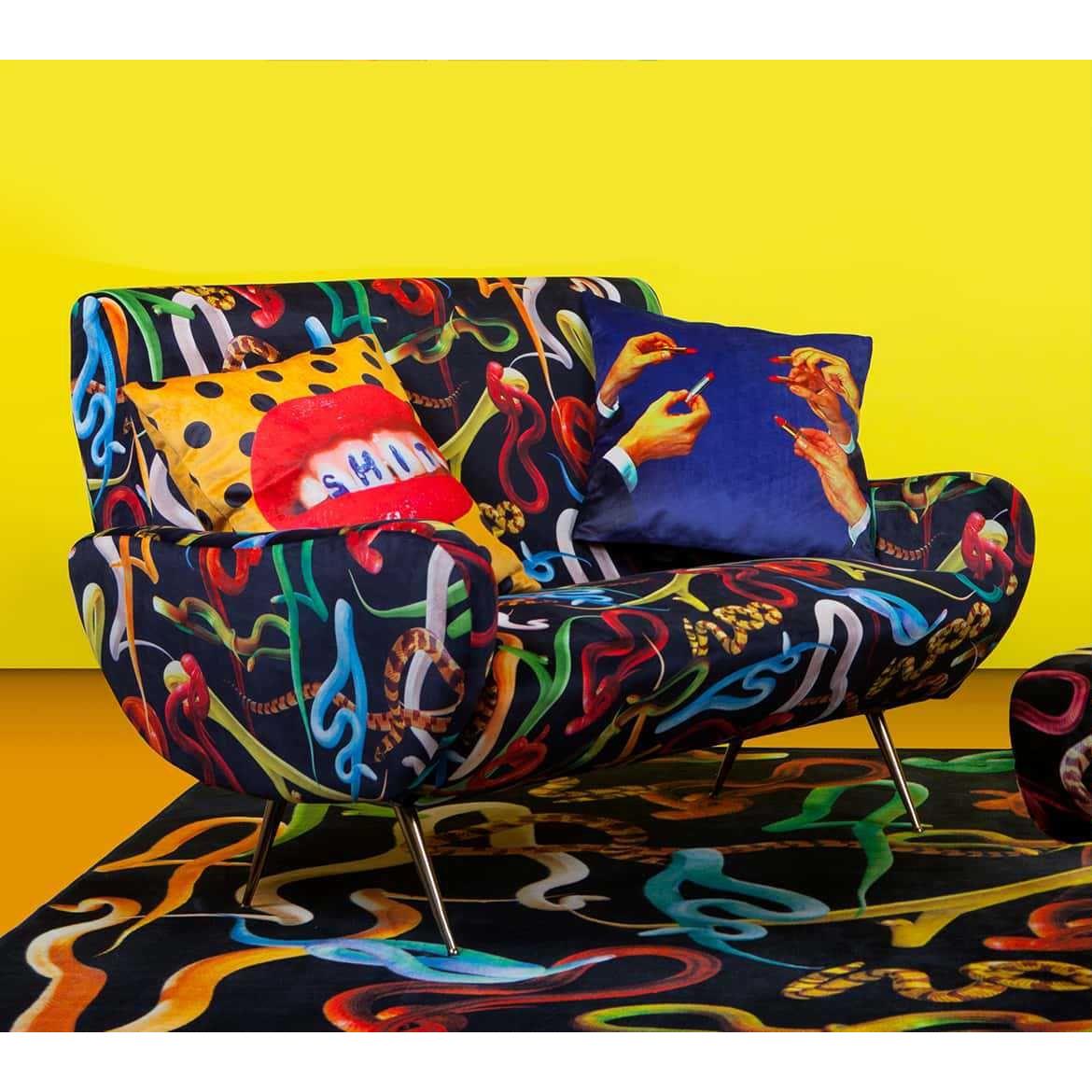 Seletti Toiletpaper Lounge sofa 2-zits Snakes