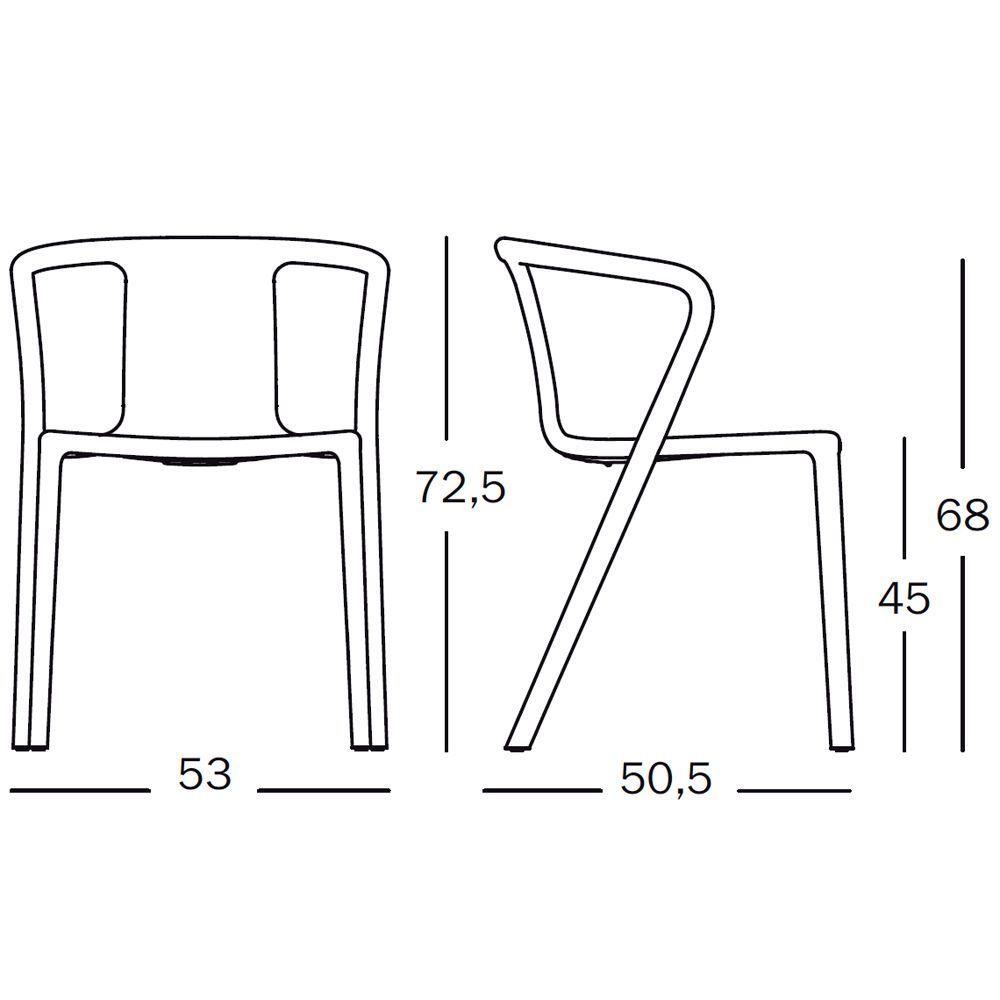 Magis Air-Armchair tuinstoel antraciet