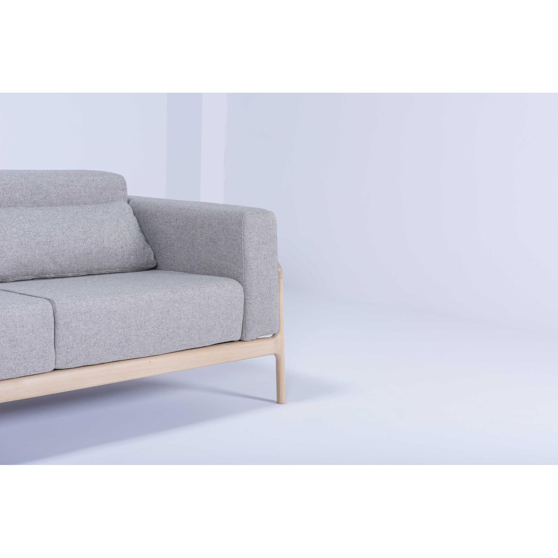 Gazzda Fawn sofa 2-zits whitewash  Dakar Leather Stone
