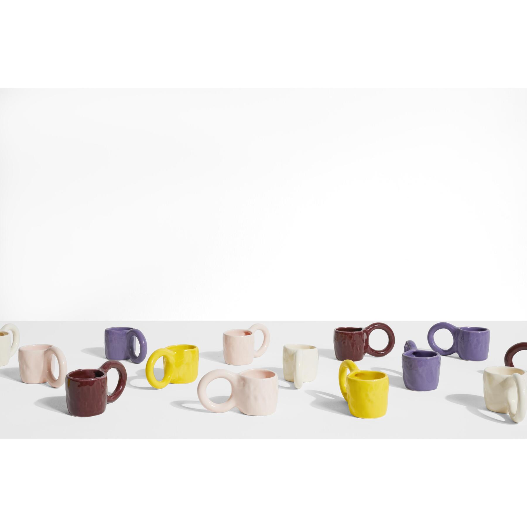 Petite Friture Donut espresso mok set van 2 Lemon