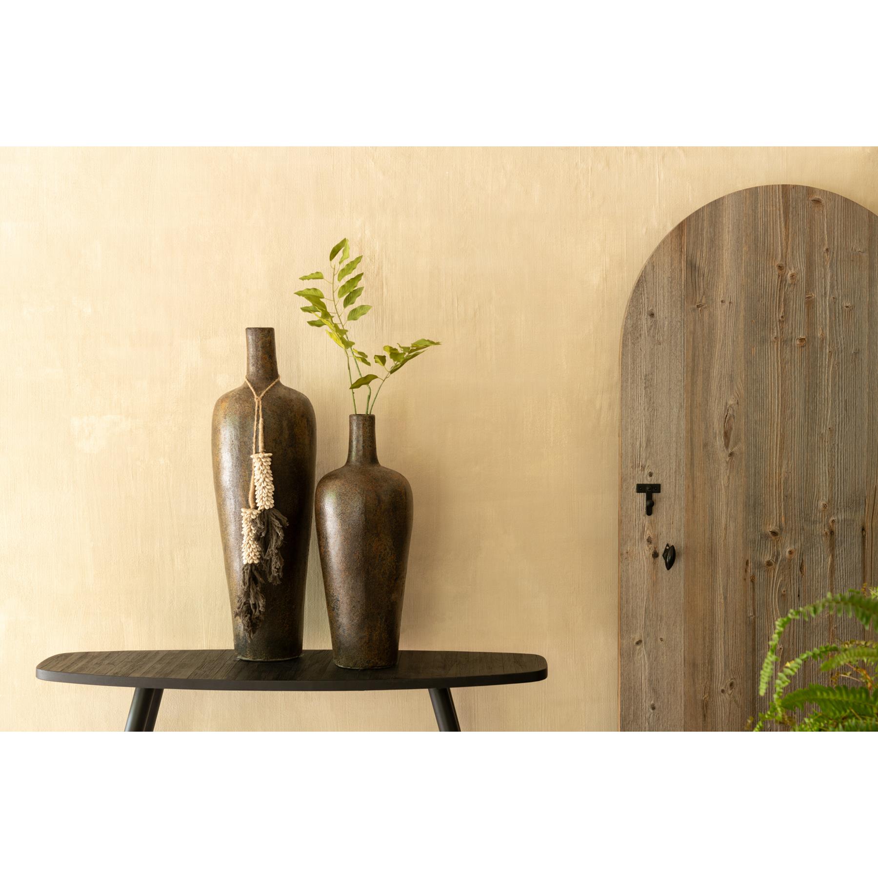 J-Line hanger Schelpen+Katoen - textiel - dronkerbruin|naturel