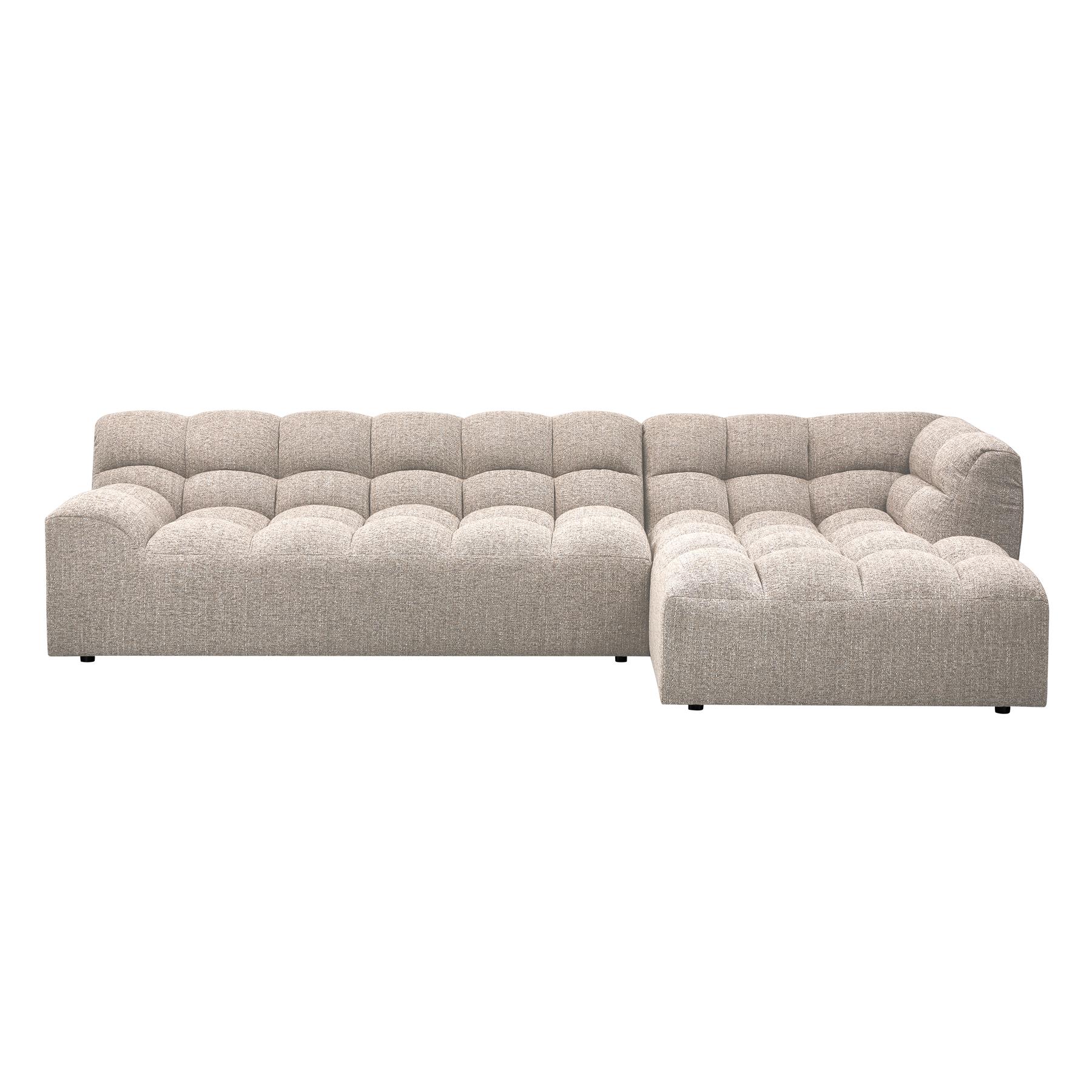 WOOOD Allure Chaise Longue Bank Rechts - Polyester - Naturel