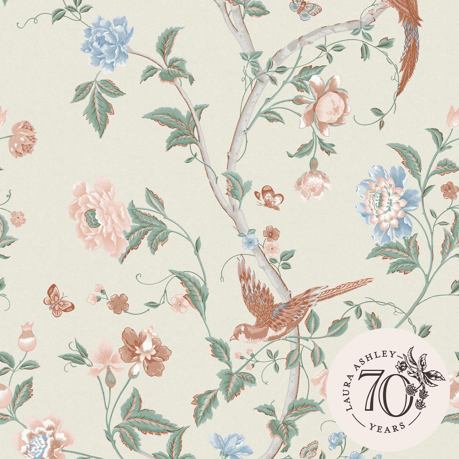 Laura Ashley Summer Palace Behang - Bloemen en Dieren - 10mx52cm -