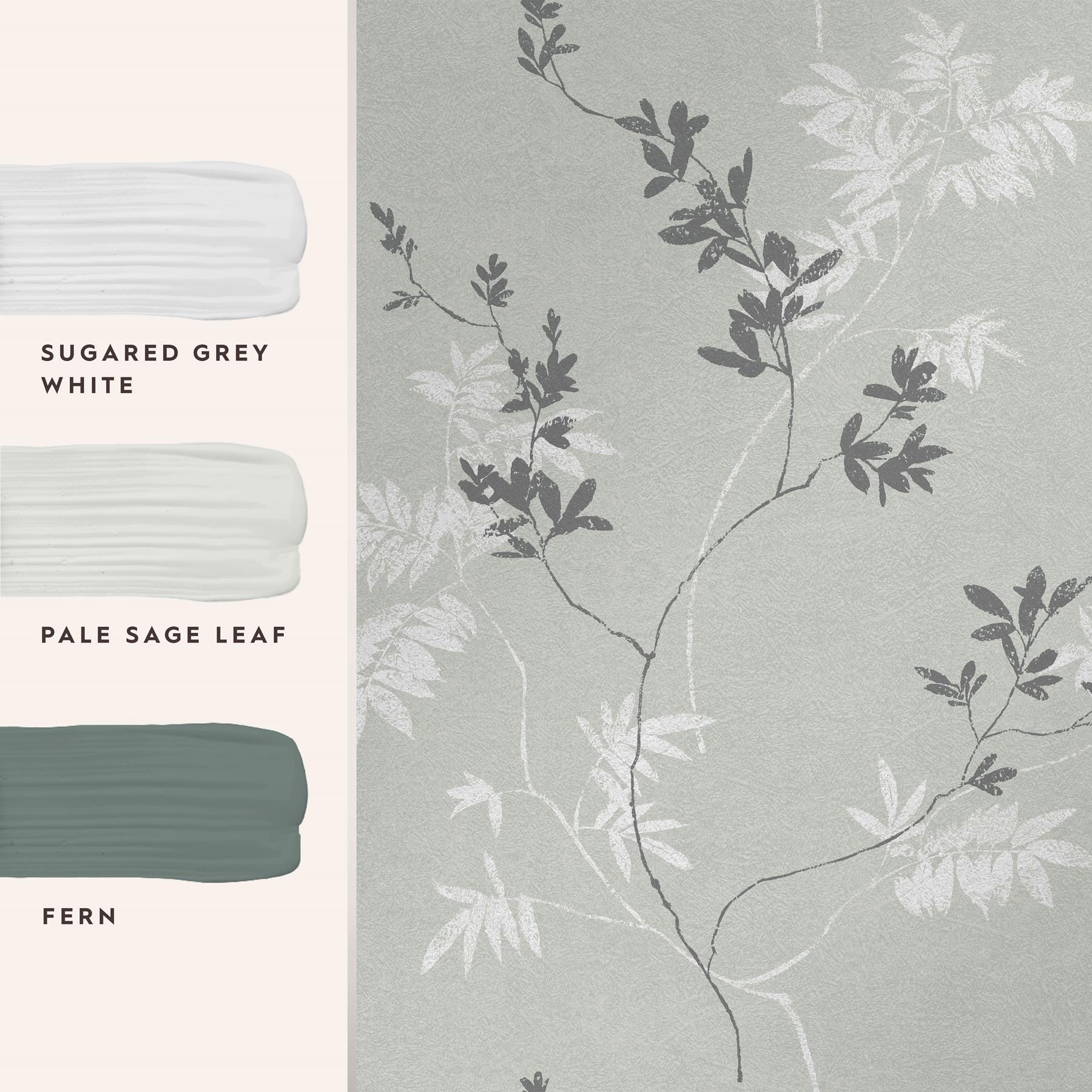 Laura Ashley Mari Behang - Planten - 10mx52cm - Groen