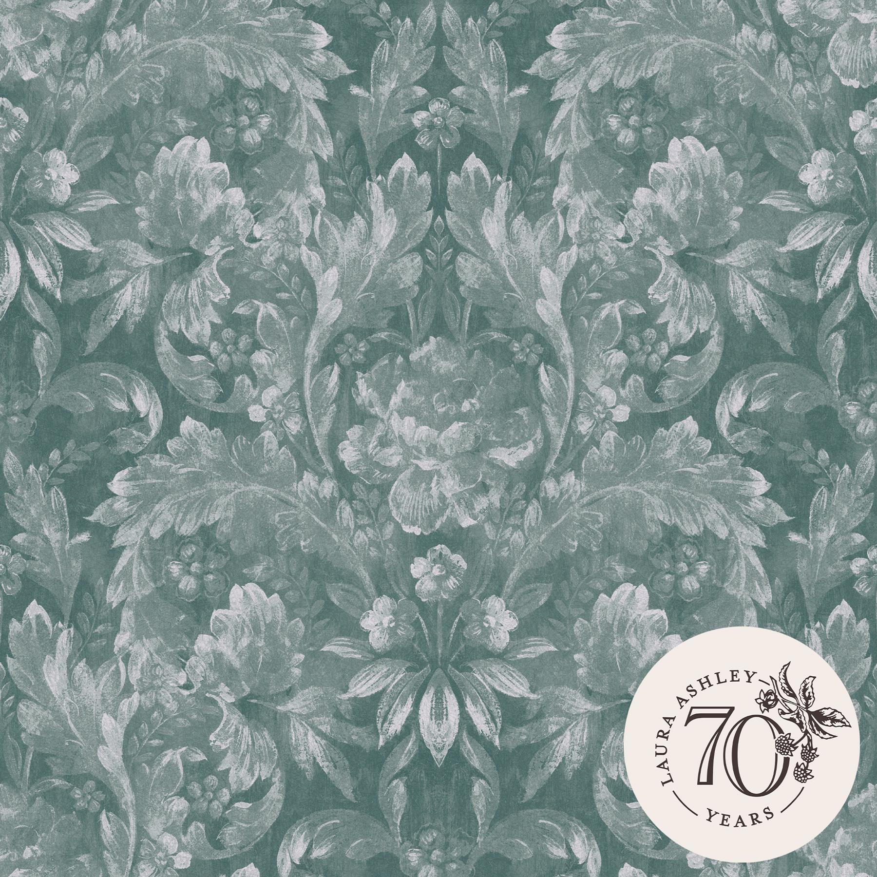 Laura Ashley Apolline Behang - Bloemen - 10mx52cm - Groen
