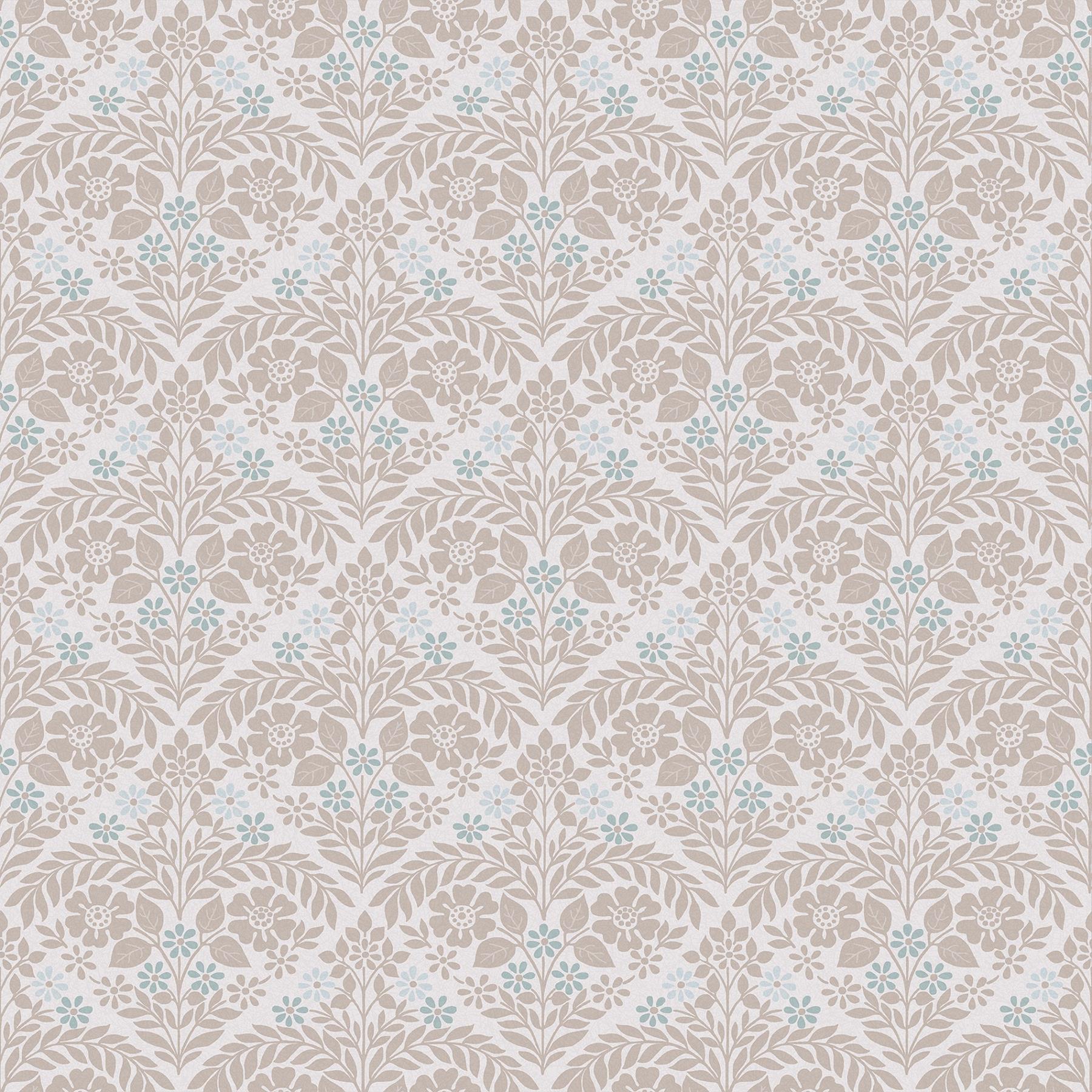 Laura Ashley Margam Behang - Bloemen - 10mx52cm - Beige