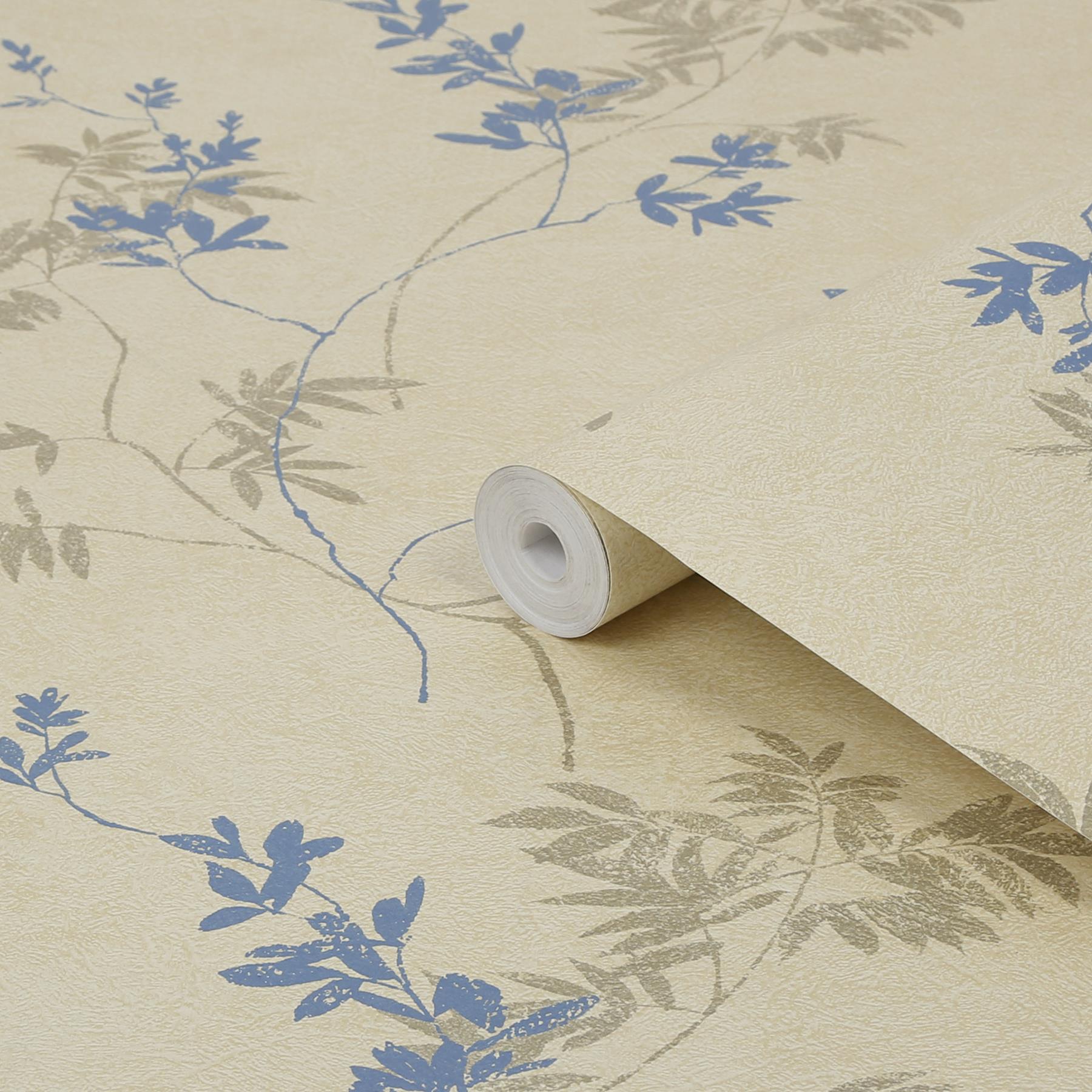 Laura Ashley Mari Behang  - Planten - 10mx52cm - goud