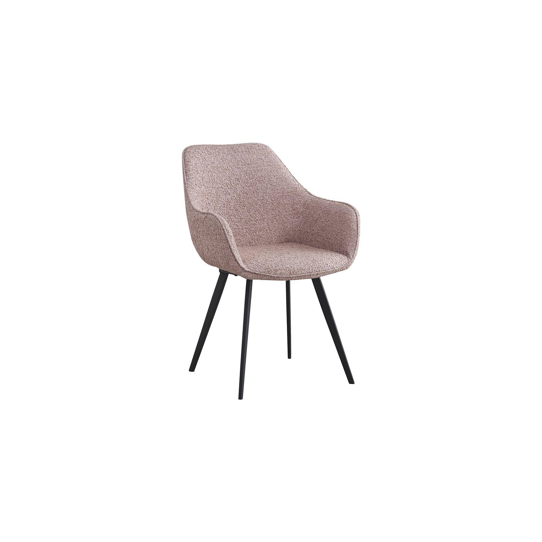 Livingfurn - Luca eetkamerstoel - boucle - roze