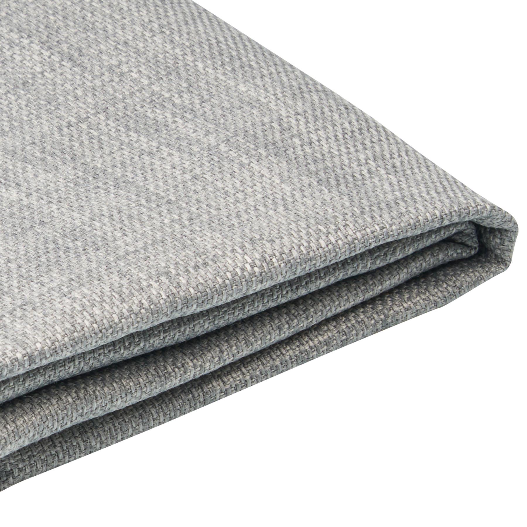 Beliani-FITOU -Tweepersoonsbed-Lichtgrijs-140 x 200 cm-Polyester