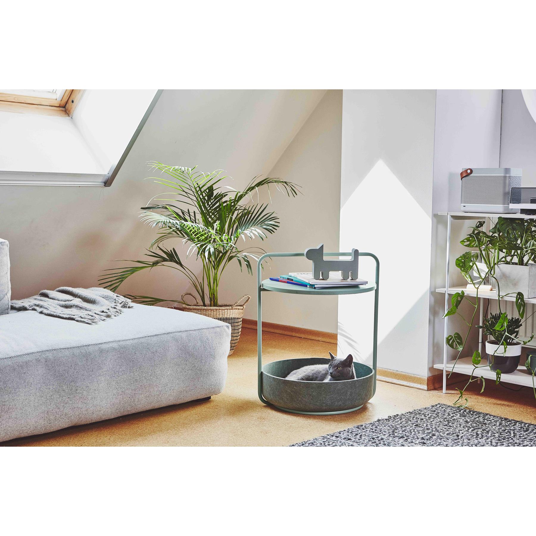 MiaCara Tavolino kattenmand bijzettafel Ø50 nougat