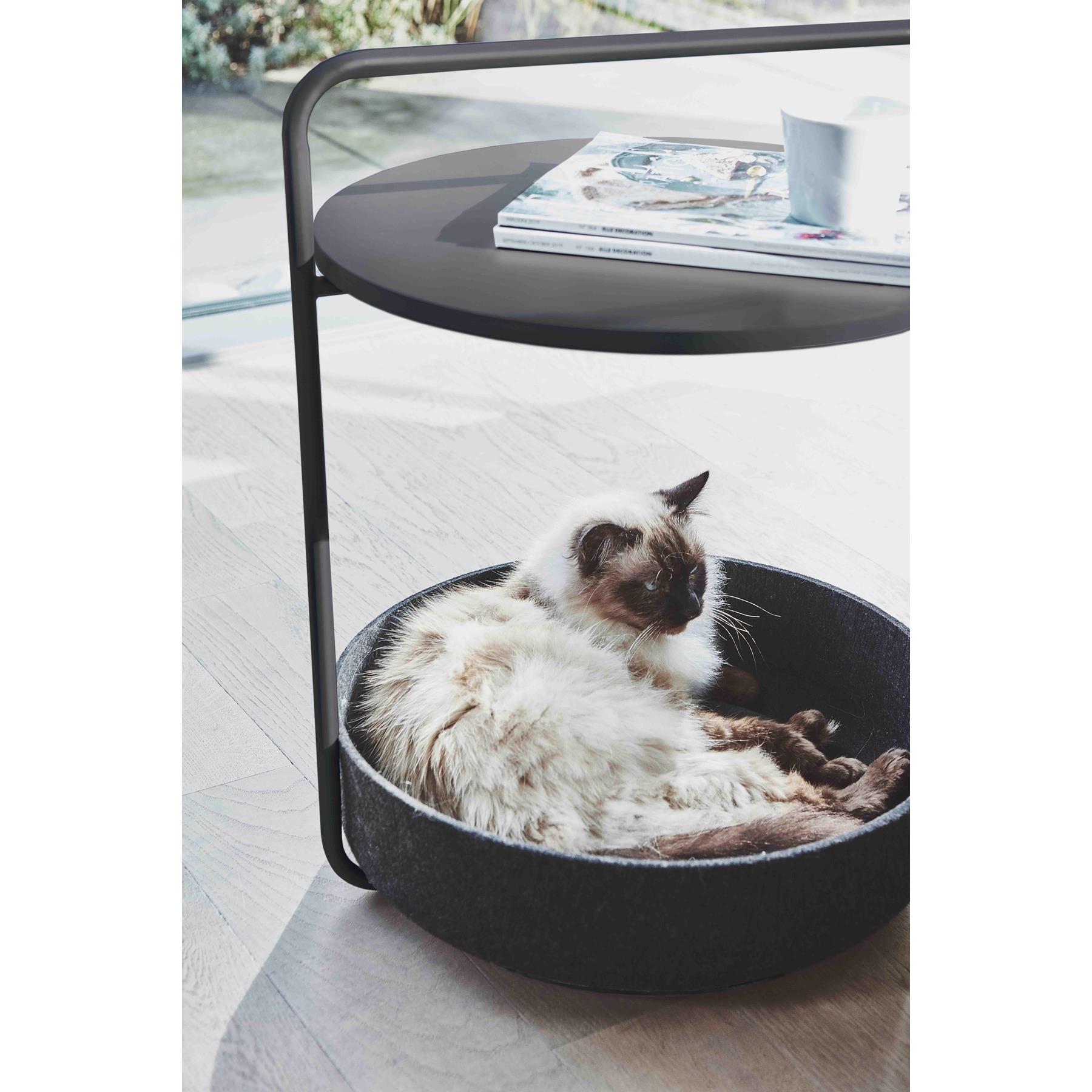 MiaCara Tavolino kattenmand bijzettafel Ø50 nougat