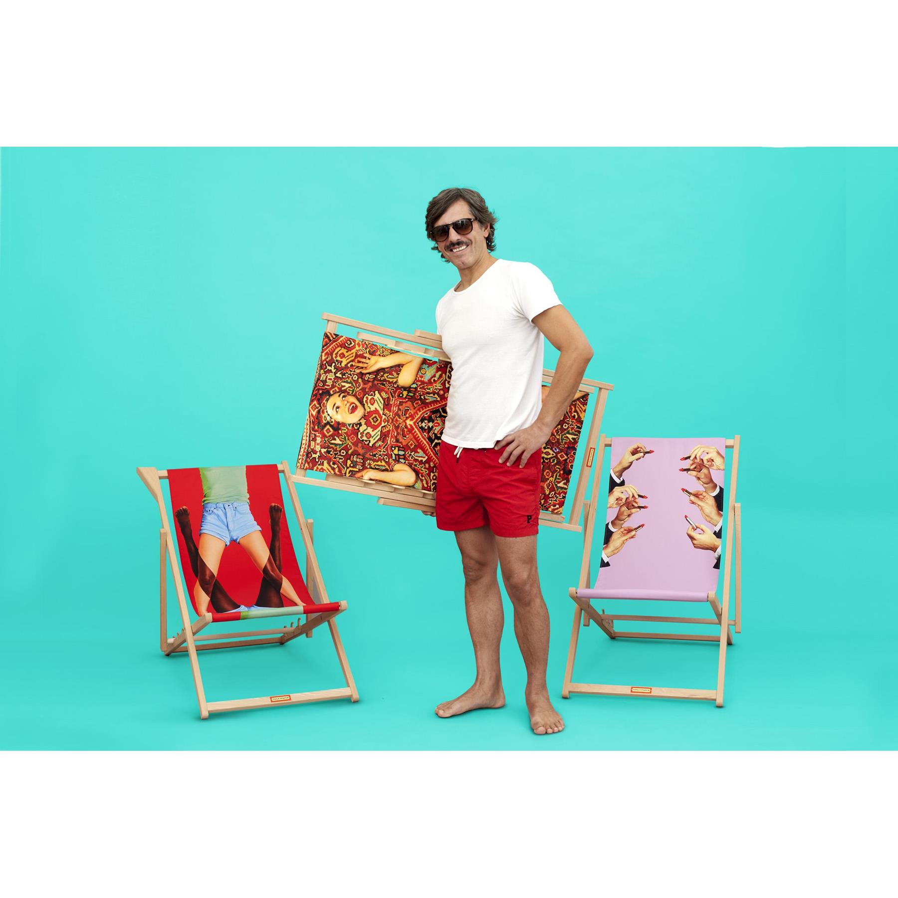 Seletti Deck Chair ligstoel Scissors