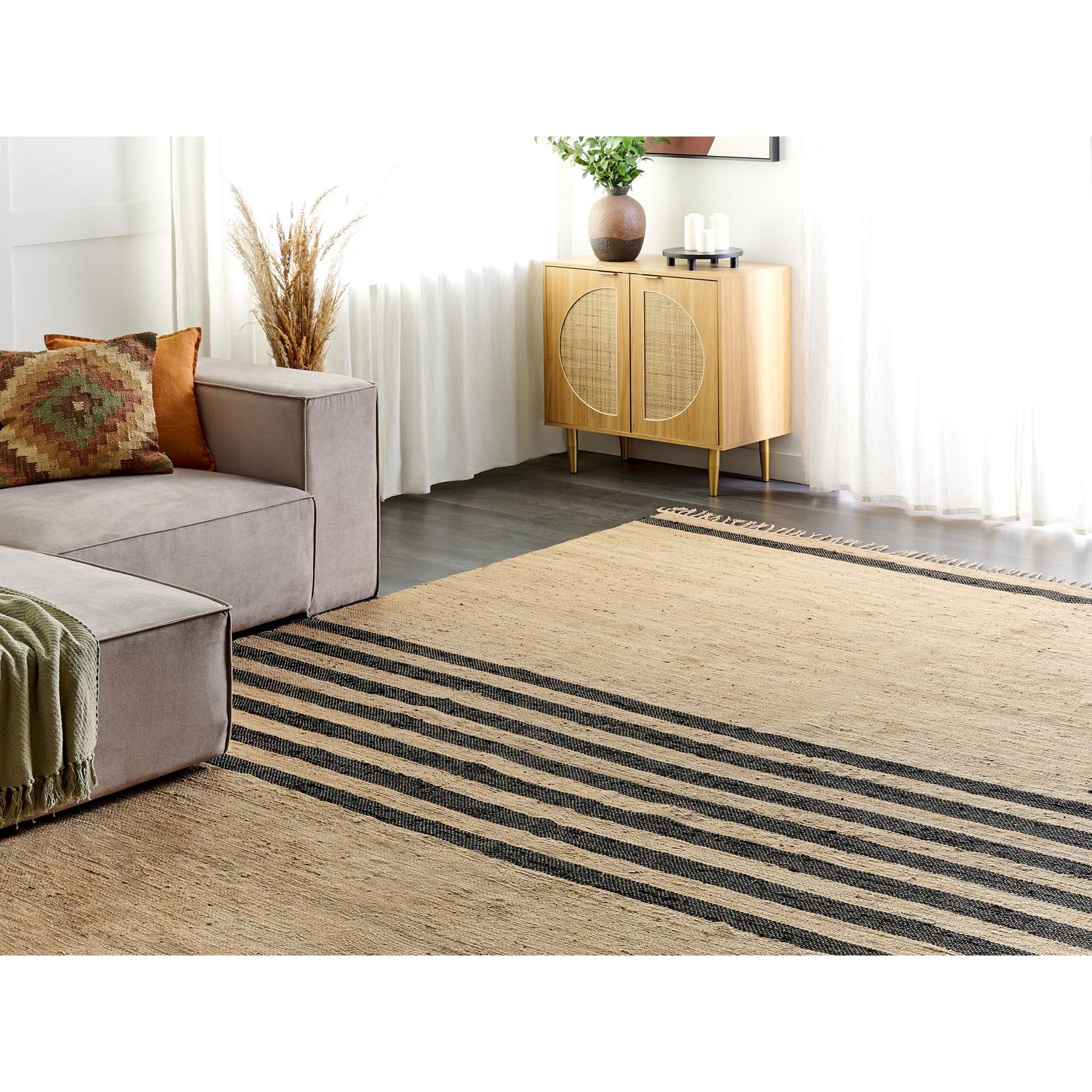 Beliani - ERICEK - Vloerkleed - Beige - 300 x 400 cm - Jute