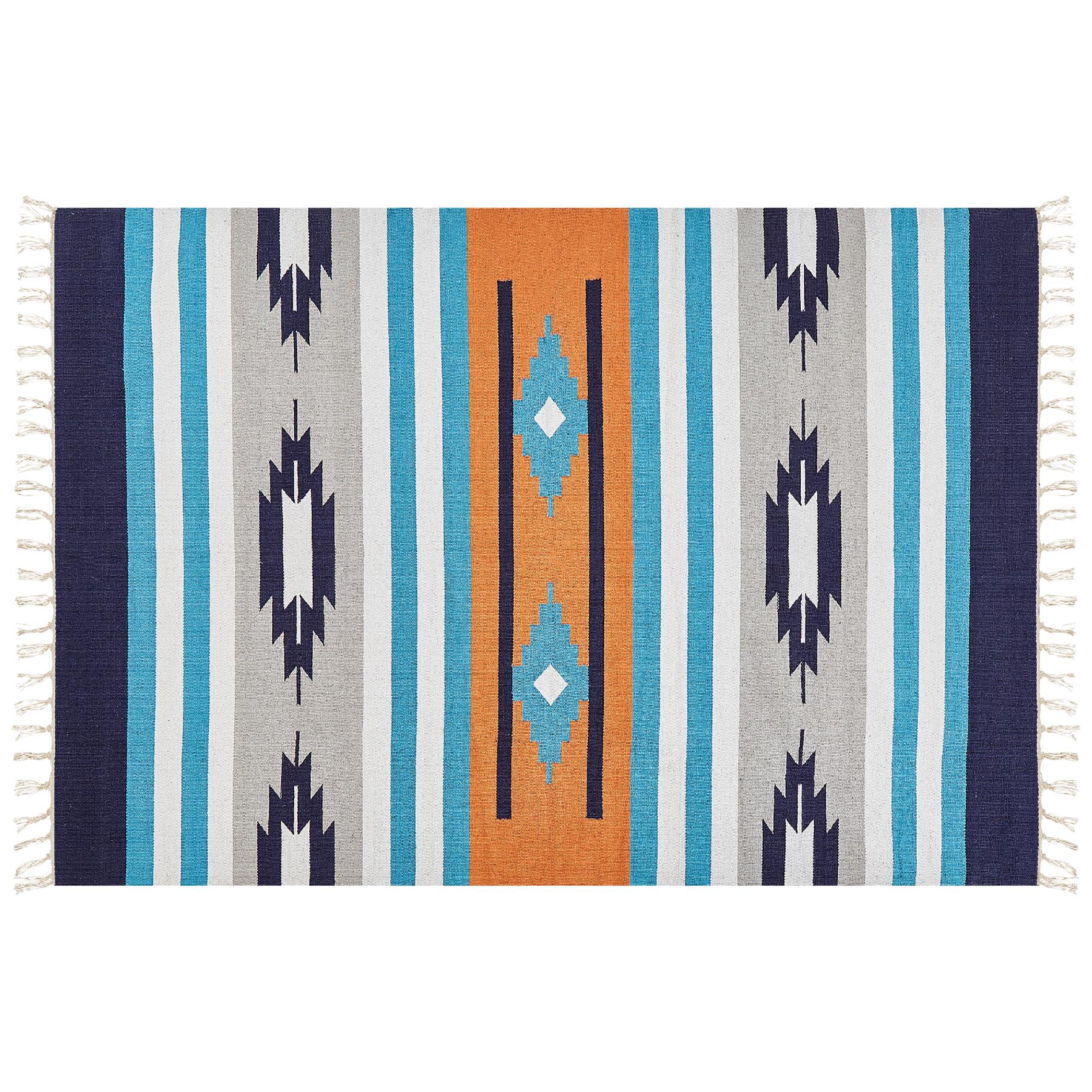 Beliani - NORATUS - Vloerkleed - Meerkleurig - 200 x 300 cm - Katoen