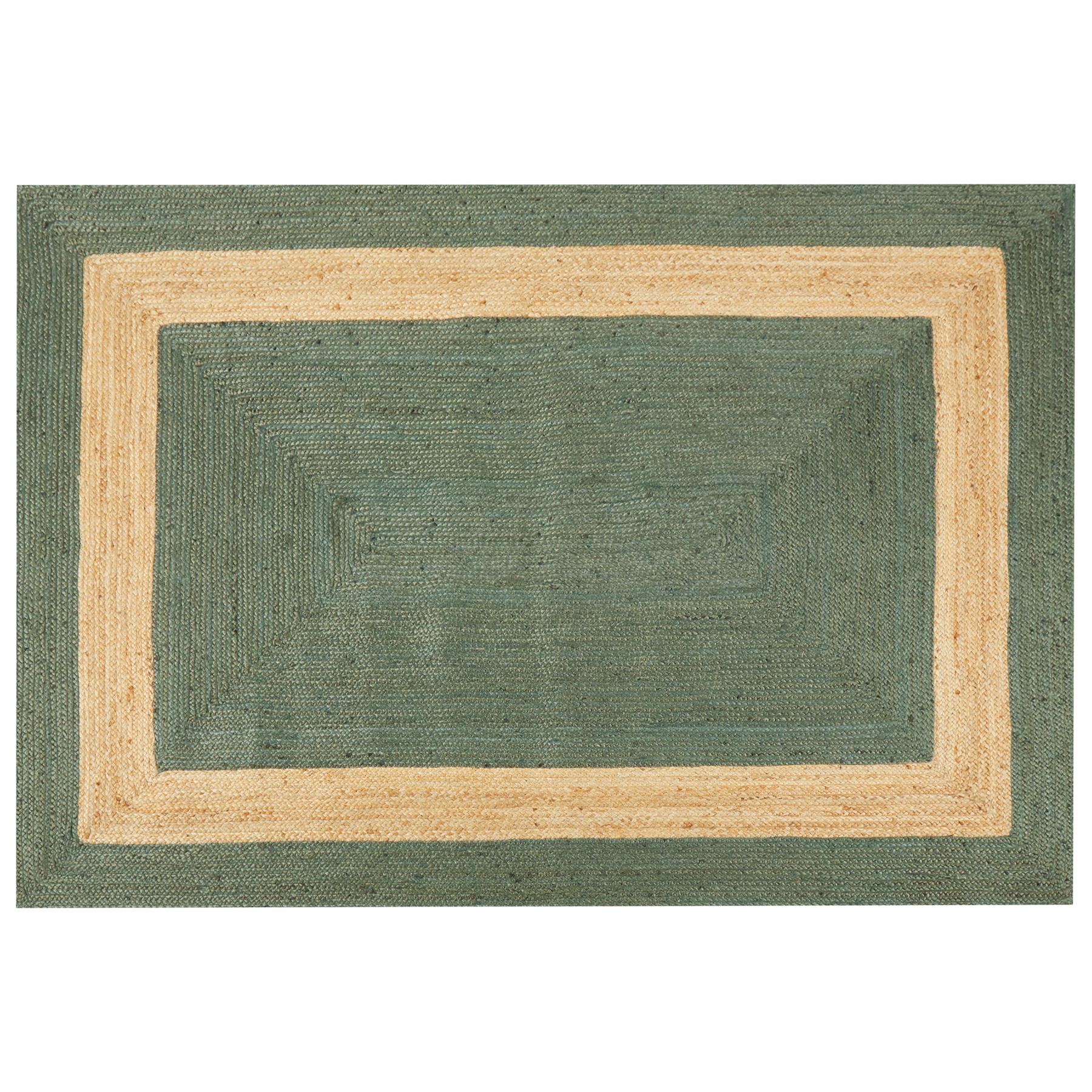 Beliani - KARAKUYU - Vloerkleed - Groen - 160 x 230 cm - Jute