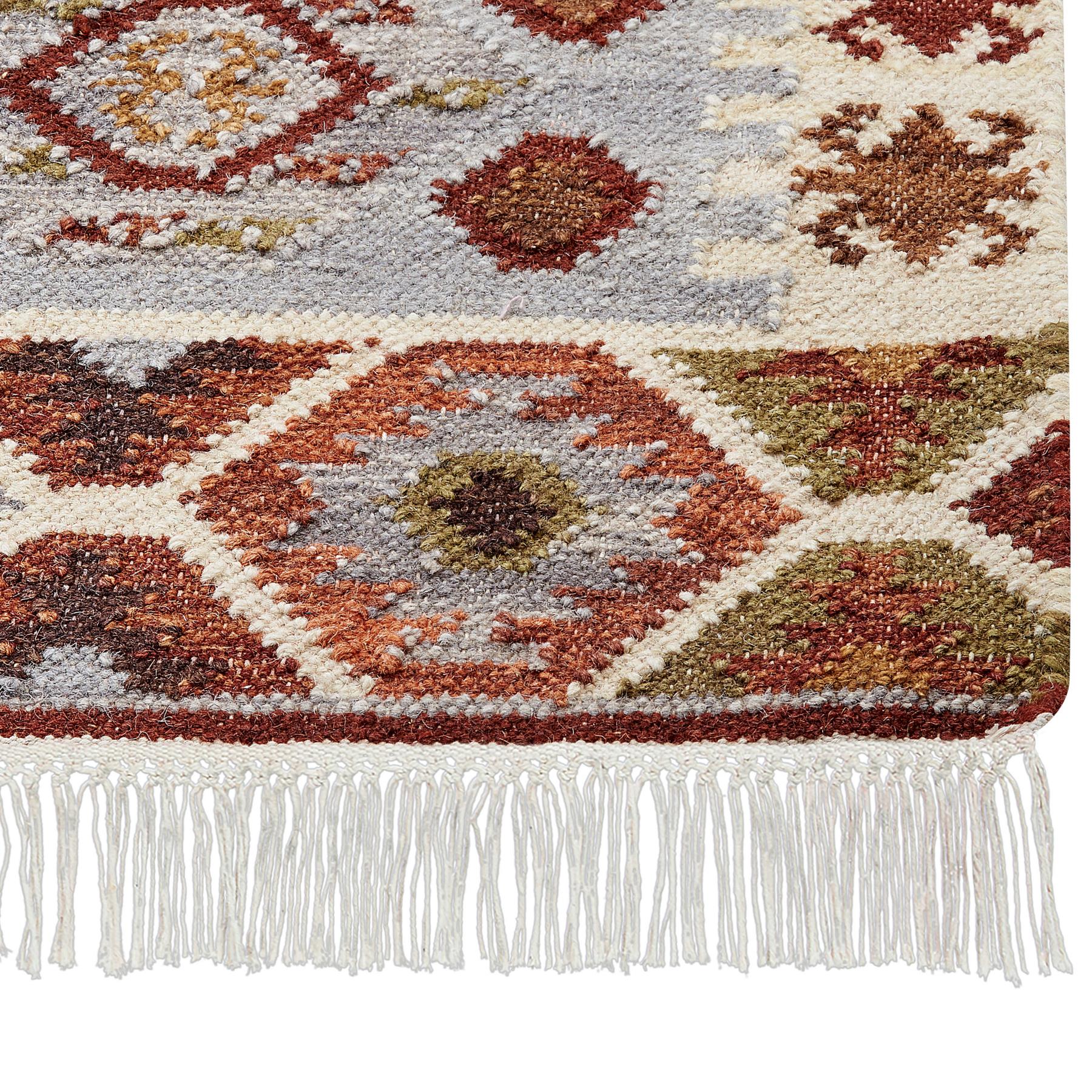 Beliani-PROSHYAN-Kelim vloerkleed-Multicolor-200 x 300 cm-Wol
